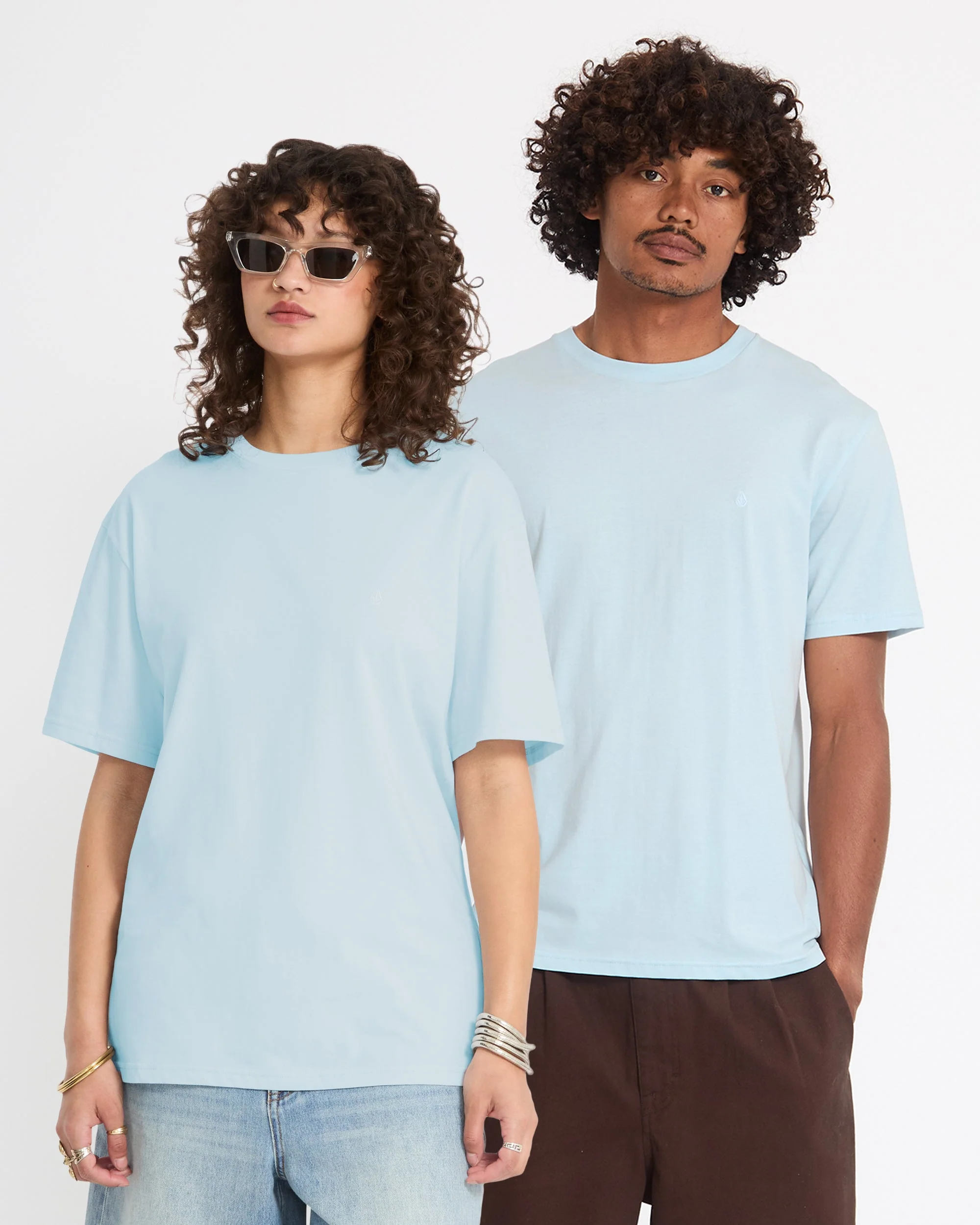 Stone Blanks T-Shirt - Light Blue Acid - Image 7