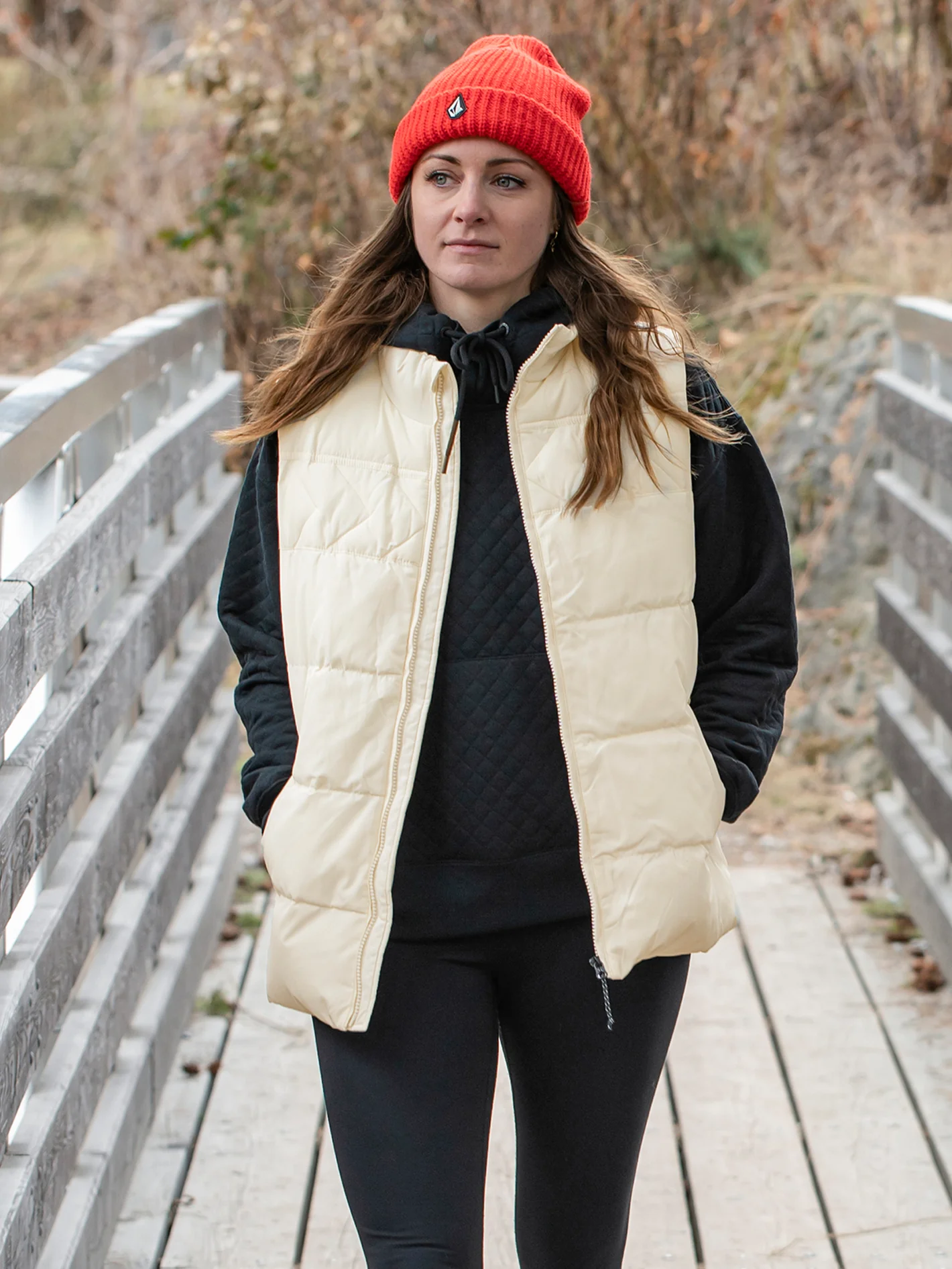 Stone Castine Puff Vest - MOONBEAM - Image 11