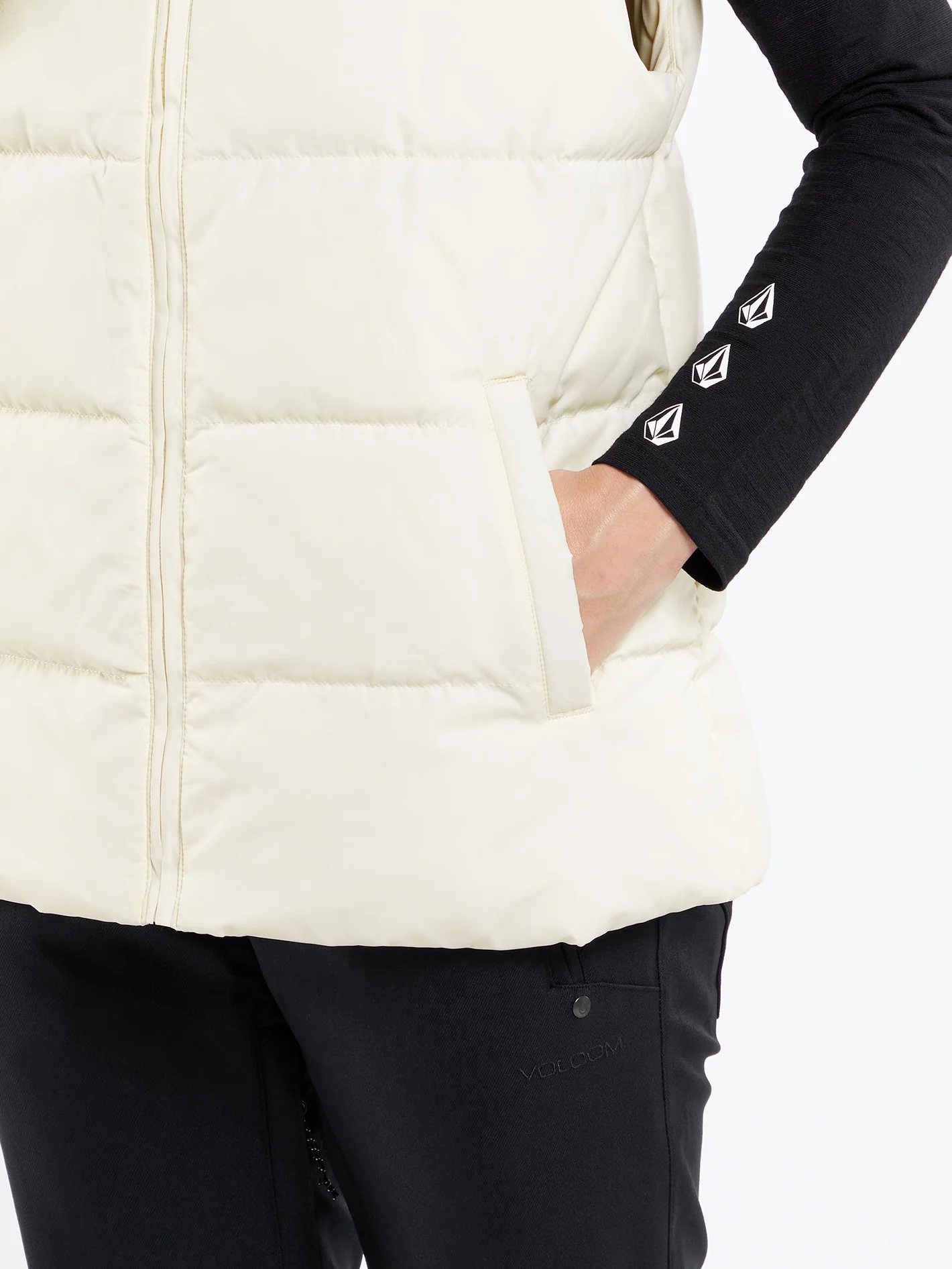 Stone Castine Puff Vest - MOONBEAM - Image 6