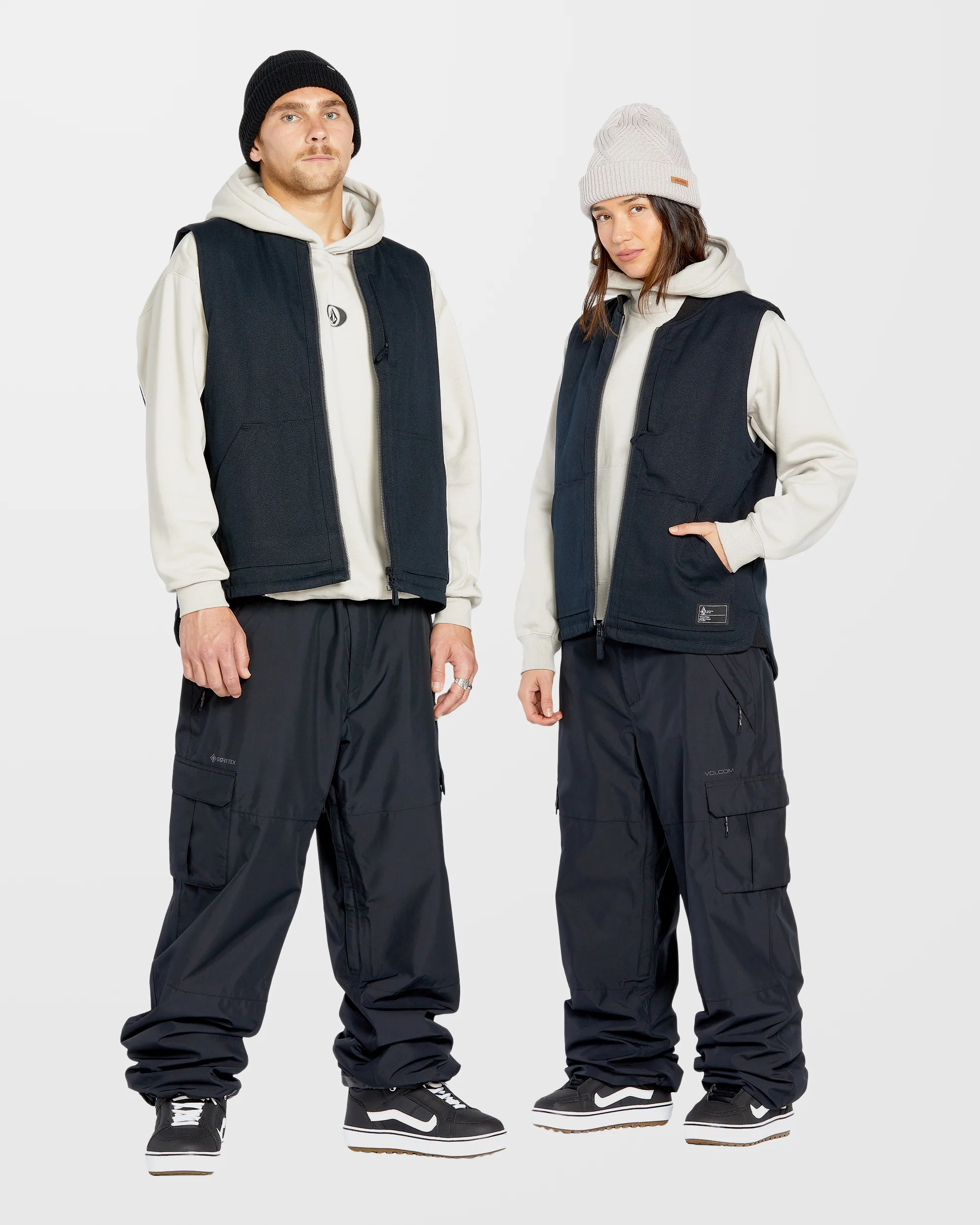 Stone Castine Puff Vest - Black - Image 3