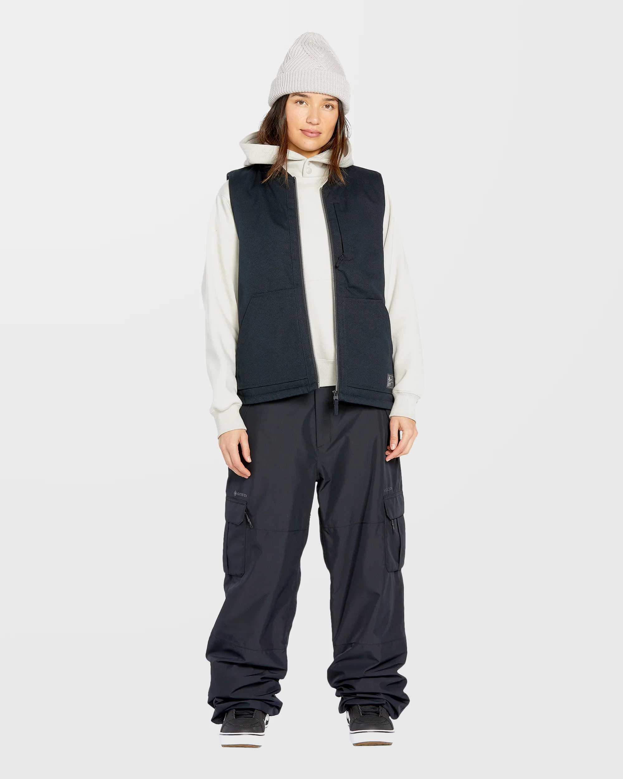 Stone Castine Puff Vest - Black - Image 4