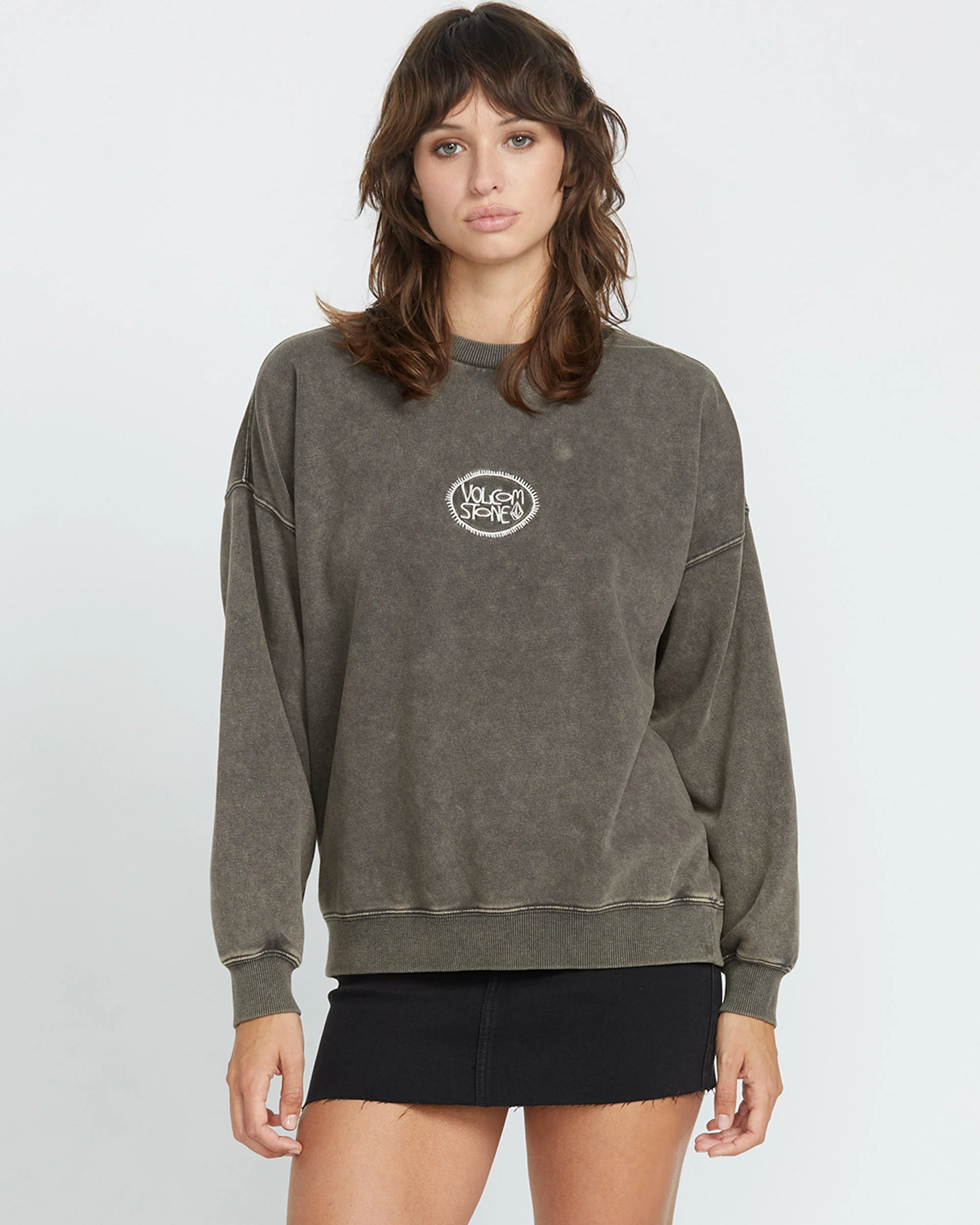 Stone Sweatshirt - VINTAGE BLACK