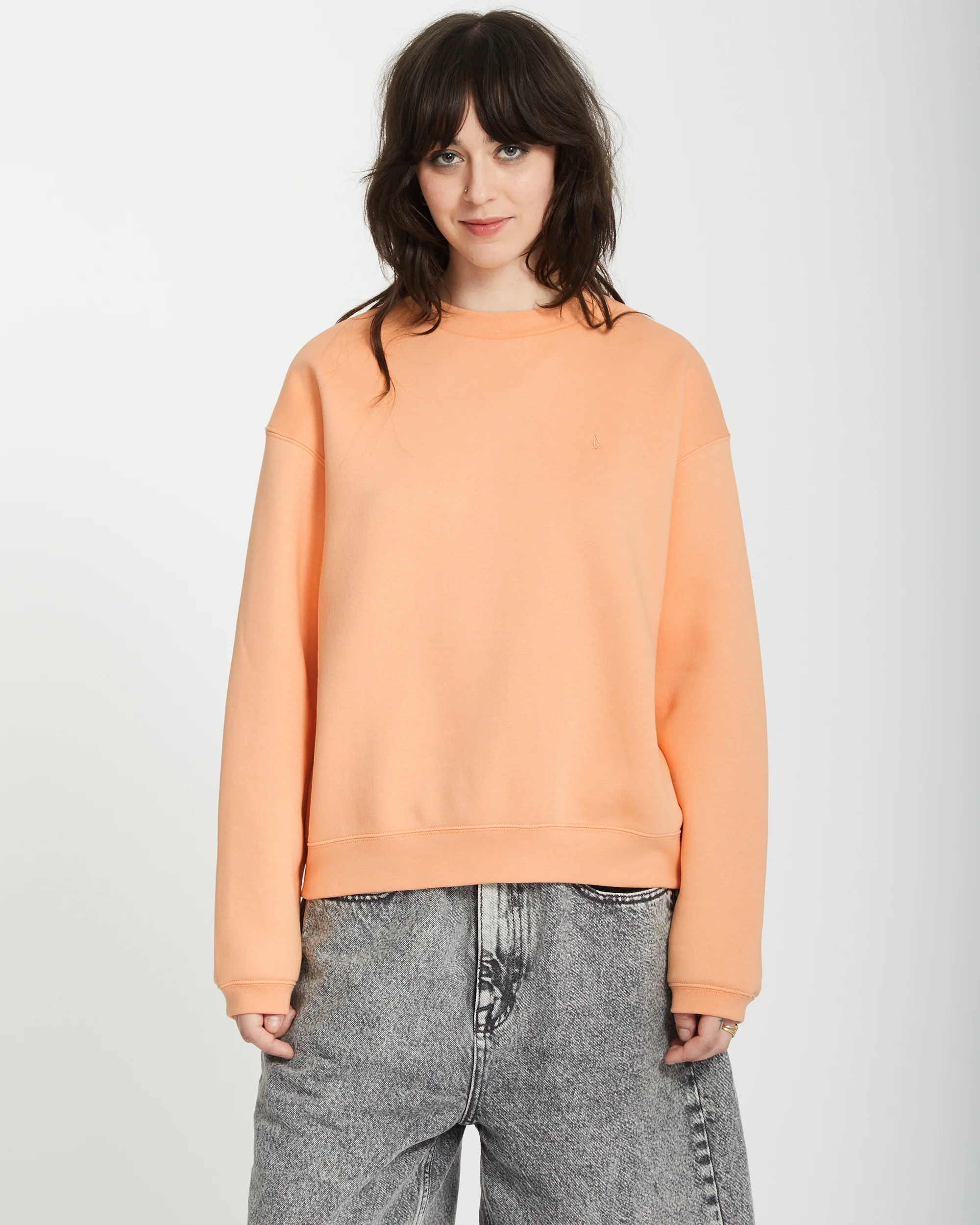 Stone Heart Up Sweatshirt - PALE PEACH