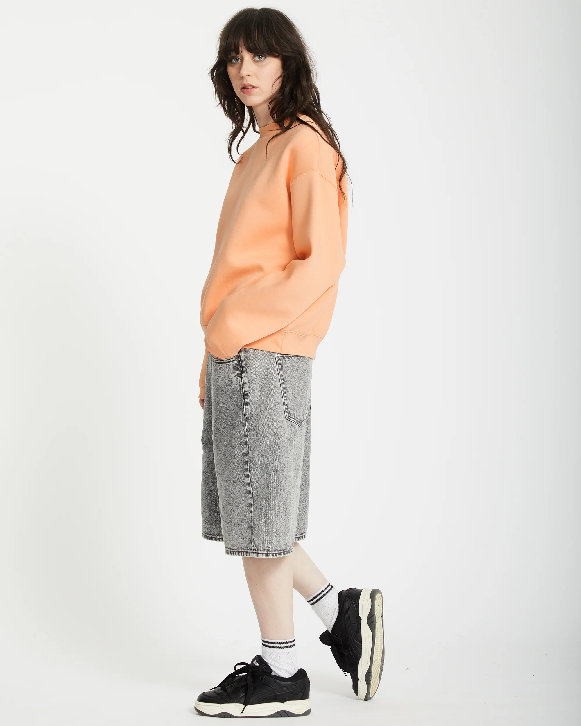 Stone Heart Up Sweatshirt - PALE PEACH - Image 5