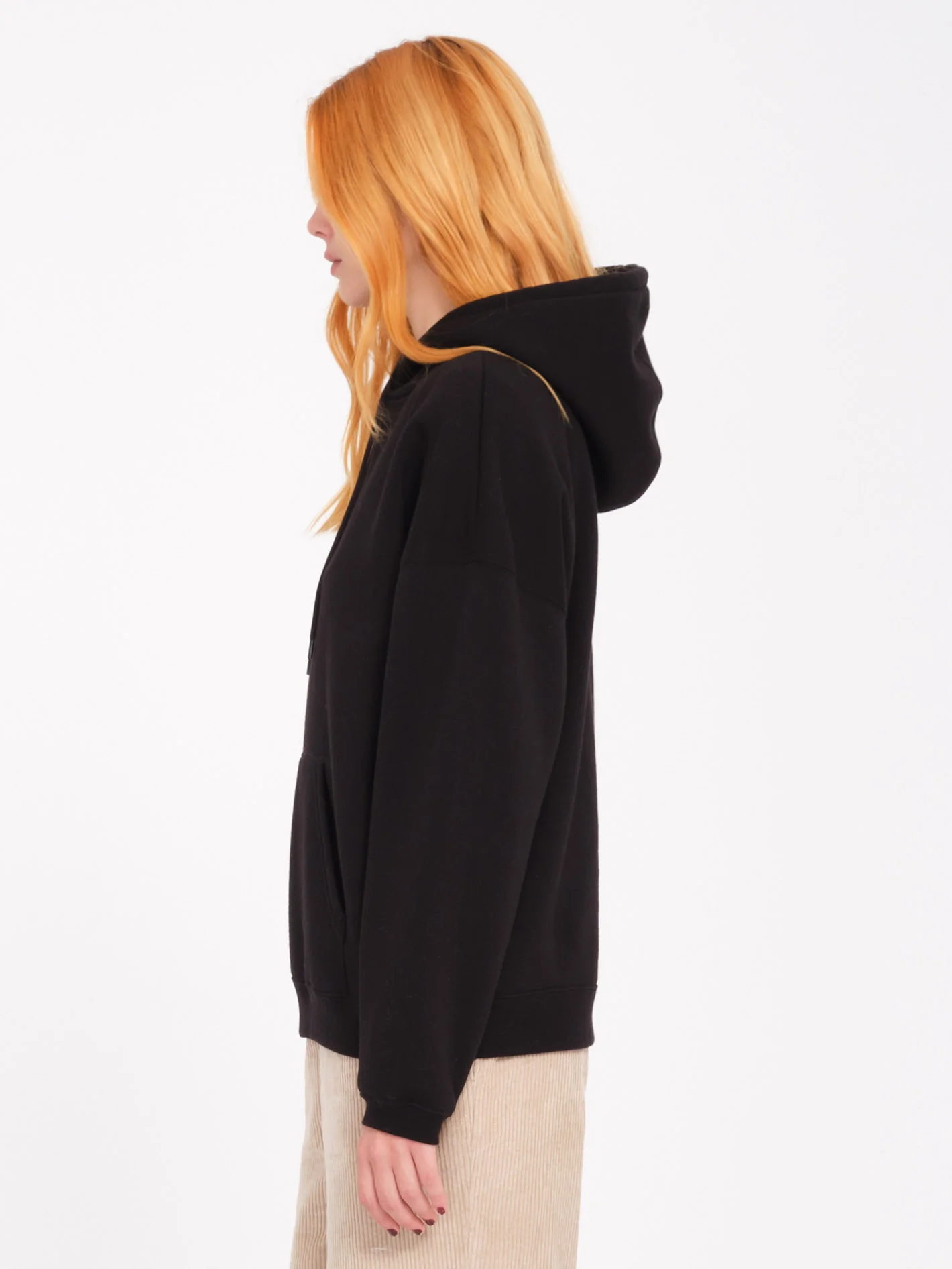 Stone Heart Up Hoodie - Black - Image 3