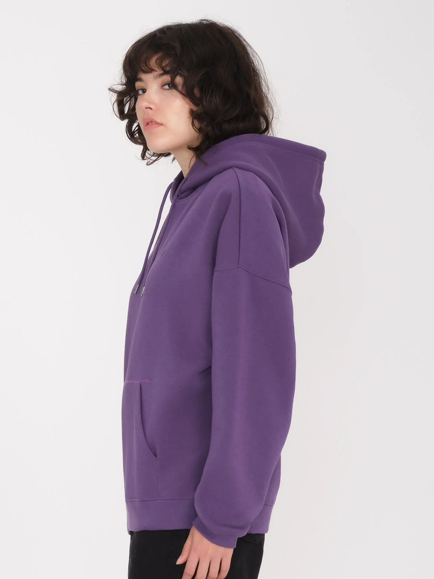 Stone Heart Up Hoodie - DEEP PURPLE - Image 3
