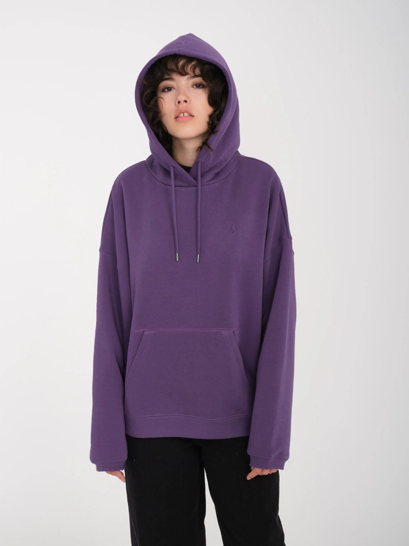 Stone Heart Up Hoodie - DEEP PURPLE - Image 5