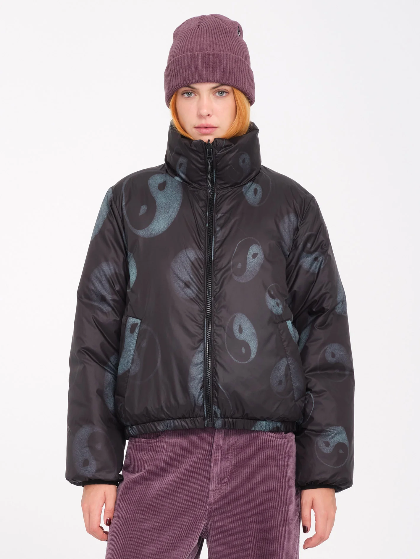 Stone Sense Puff Jacket (Reversible) - Black - Image 2