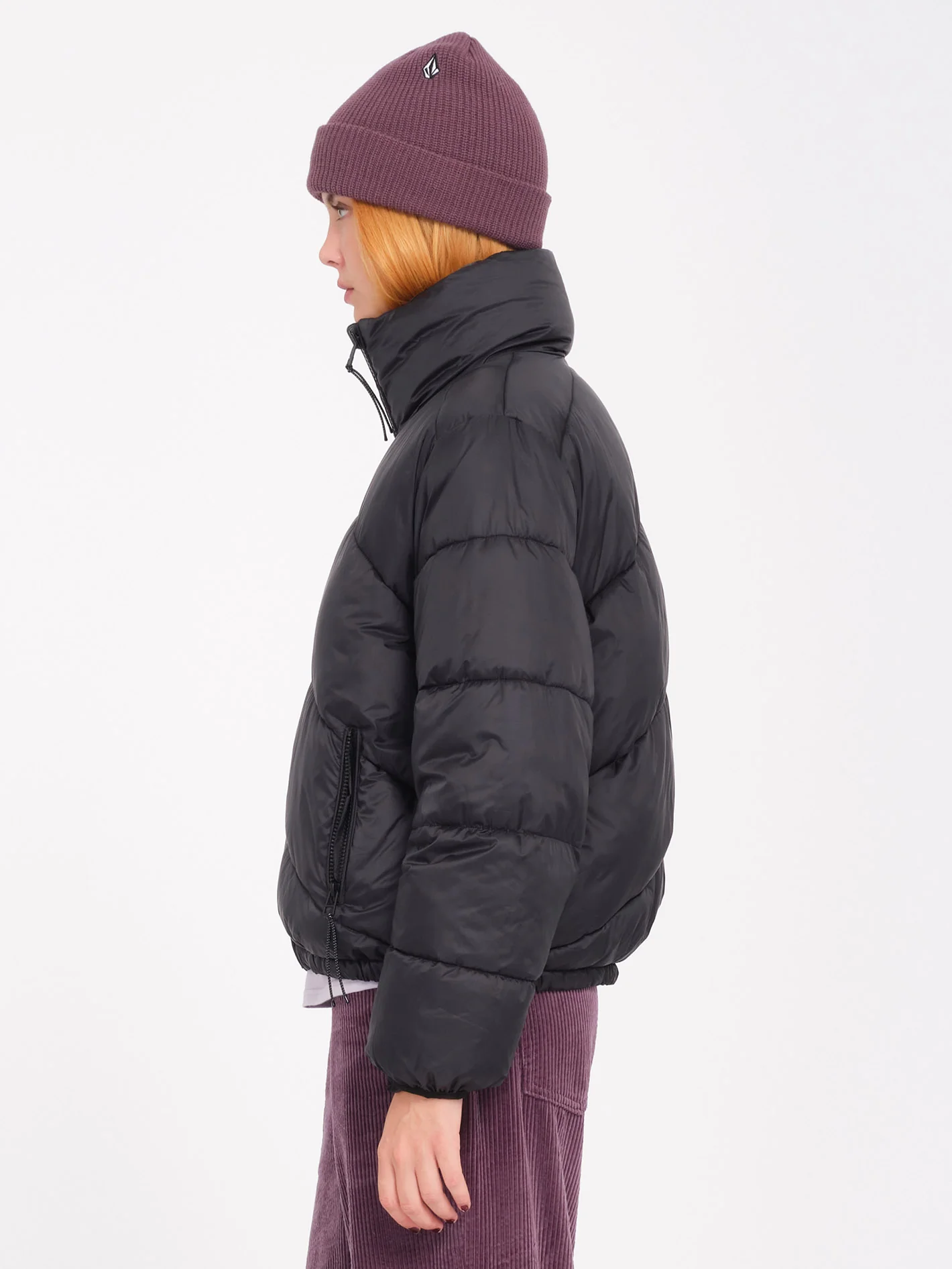 Stone Sense Puff Jacket (Reversible) - Black - Image 4