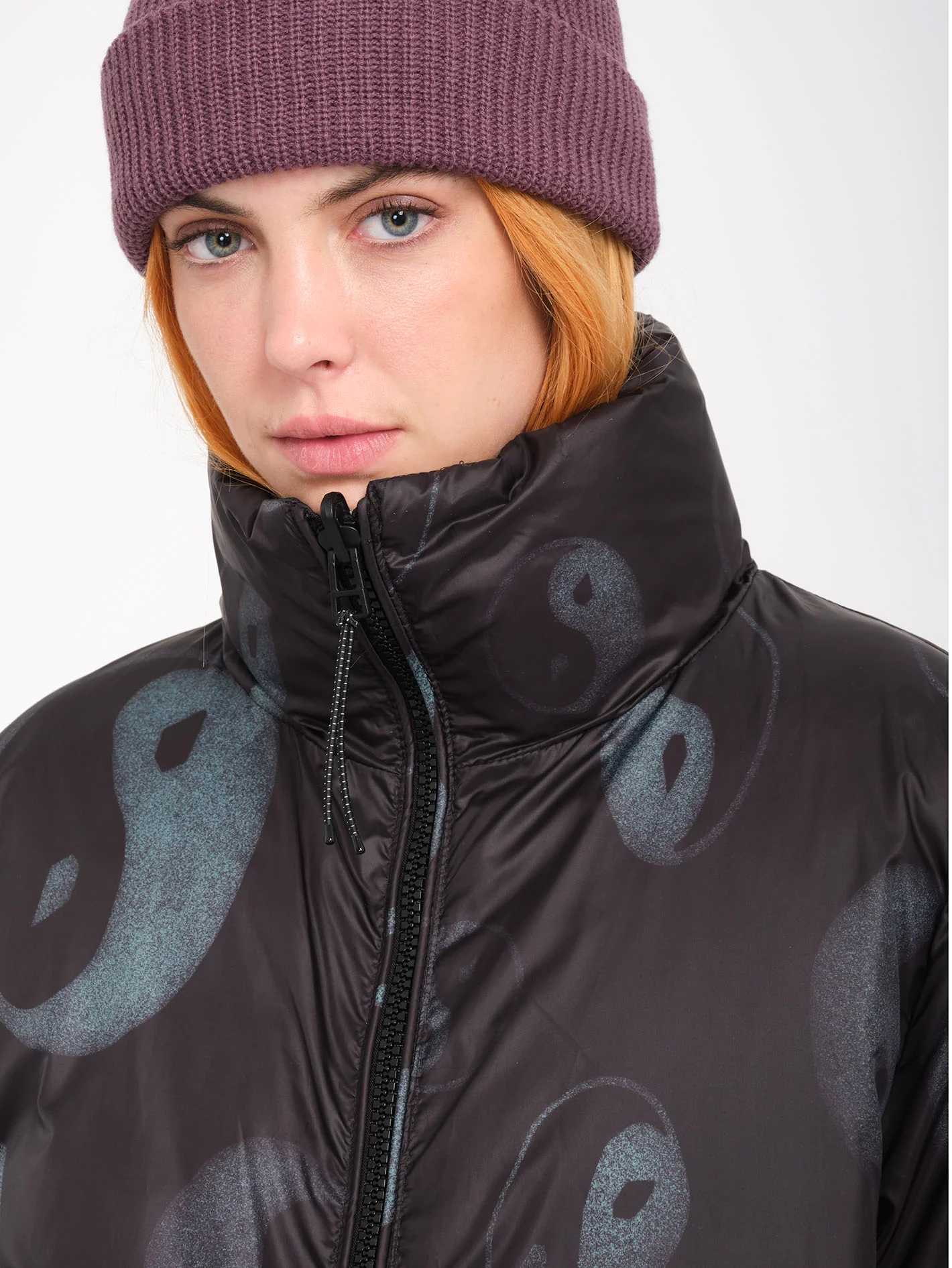 Stone Sense Puff Jacket (Reversible) - Black - Image 5
