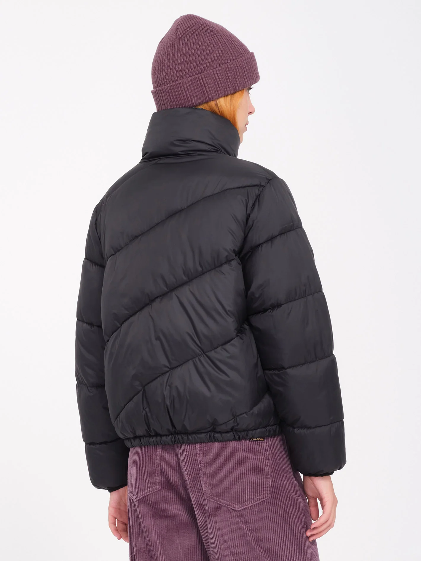 Stone Sense Puff Jacket (Reversible) - Black - Image 7