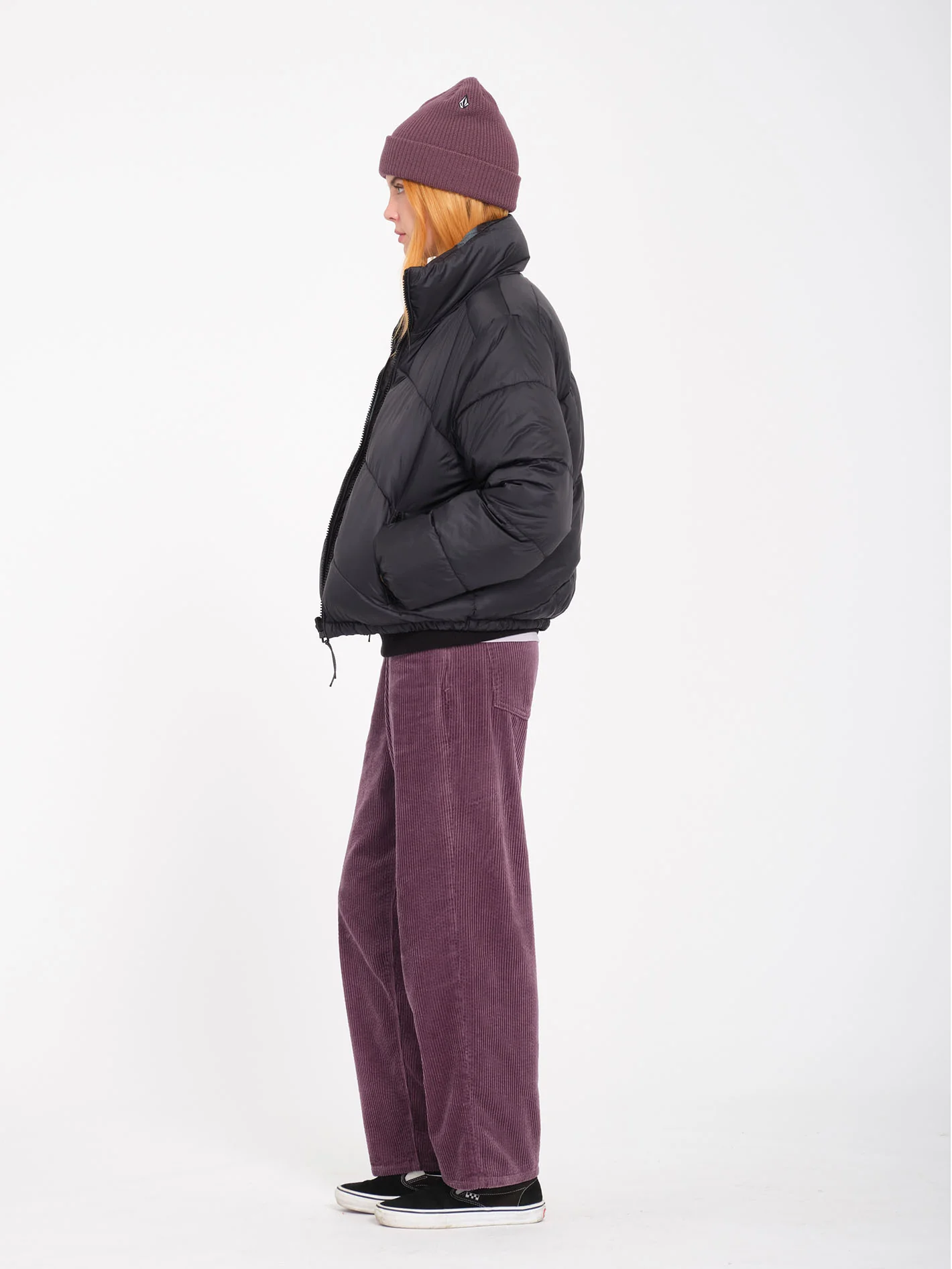 Stone Sense Puff Jacket (Reversible) - Black - Image 9