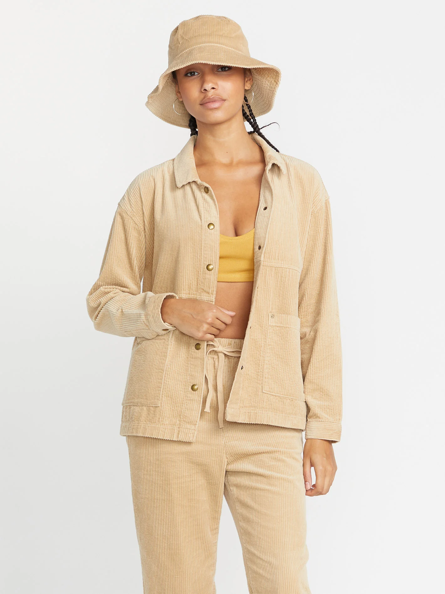 Stone Street Shacket Jacket - KHAKI - Image 3