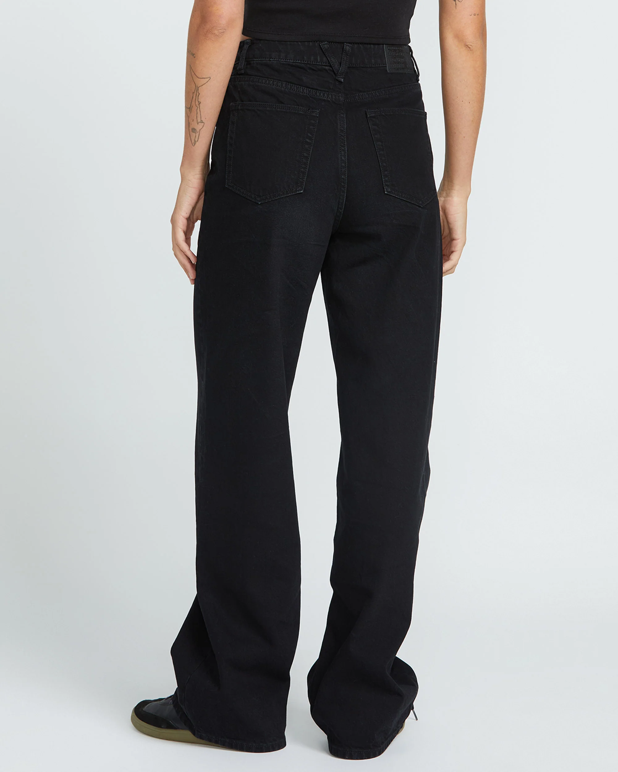 Stoned Boyfriend High rise Jeans - BLACK - Image 2