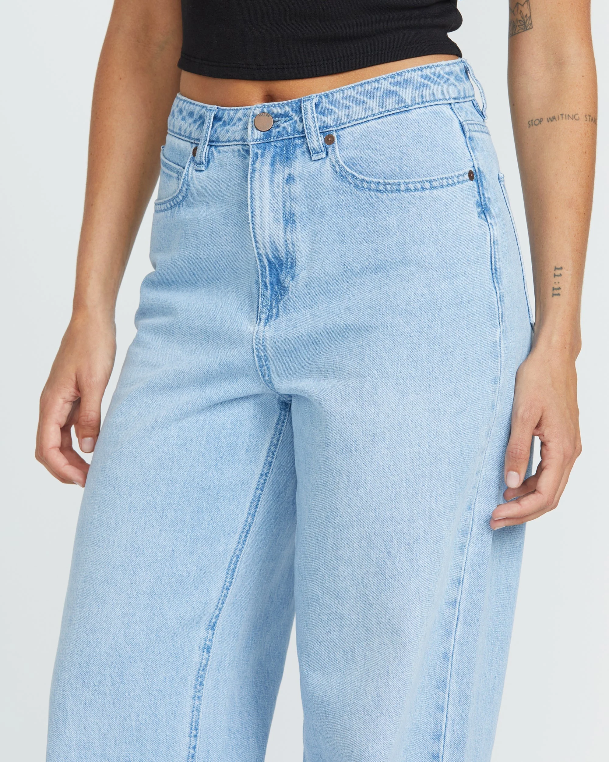 Stoned Boyfriend High Rise Jeans - Blue Bird - Image 3