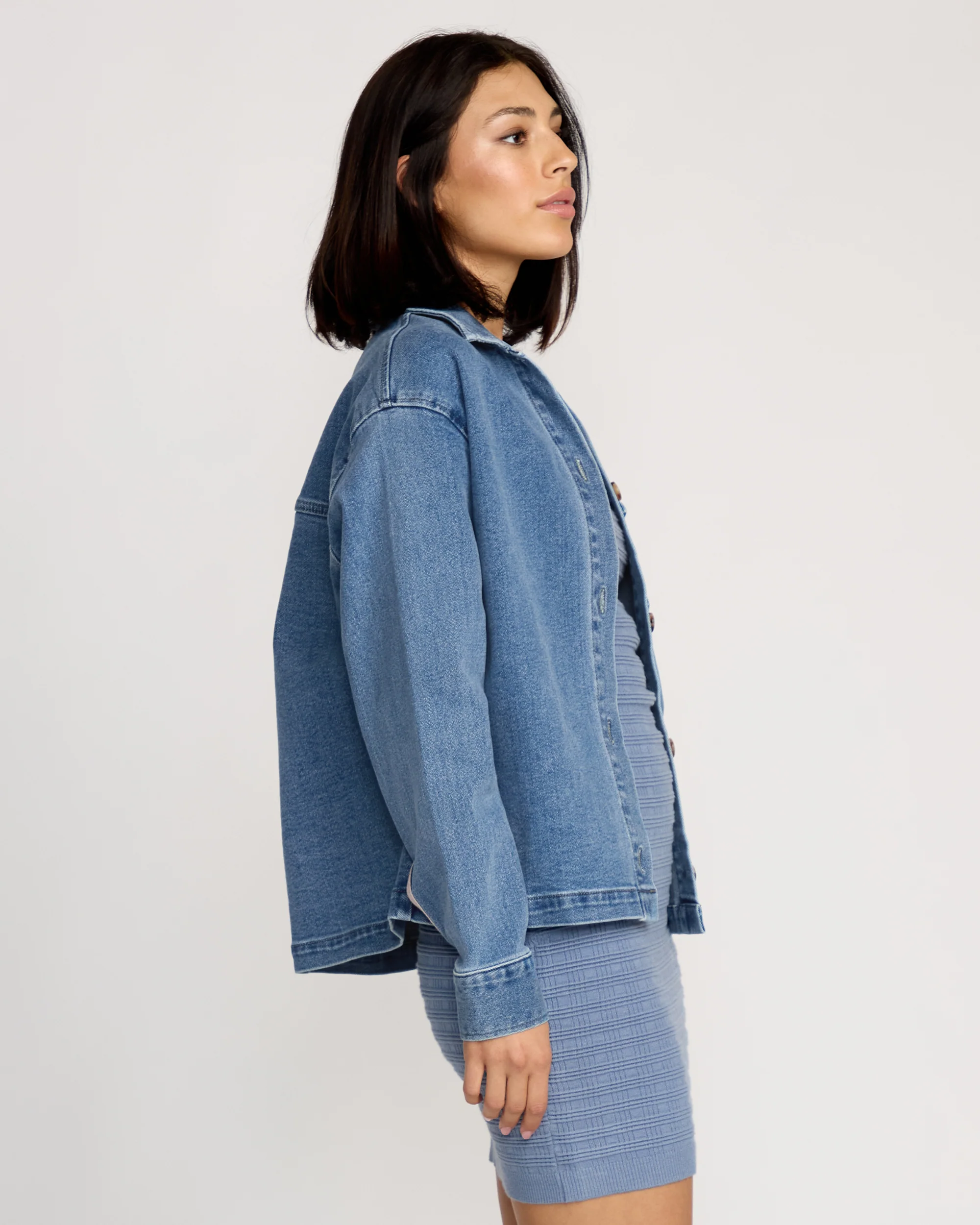 Stoned Boyfriend Jacket - Deep River Blues - Image 5