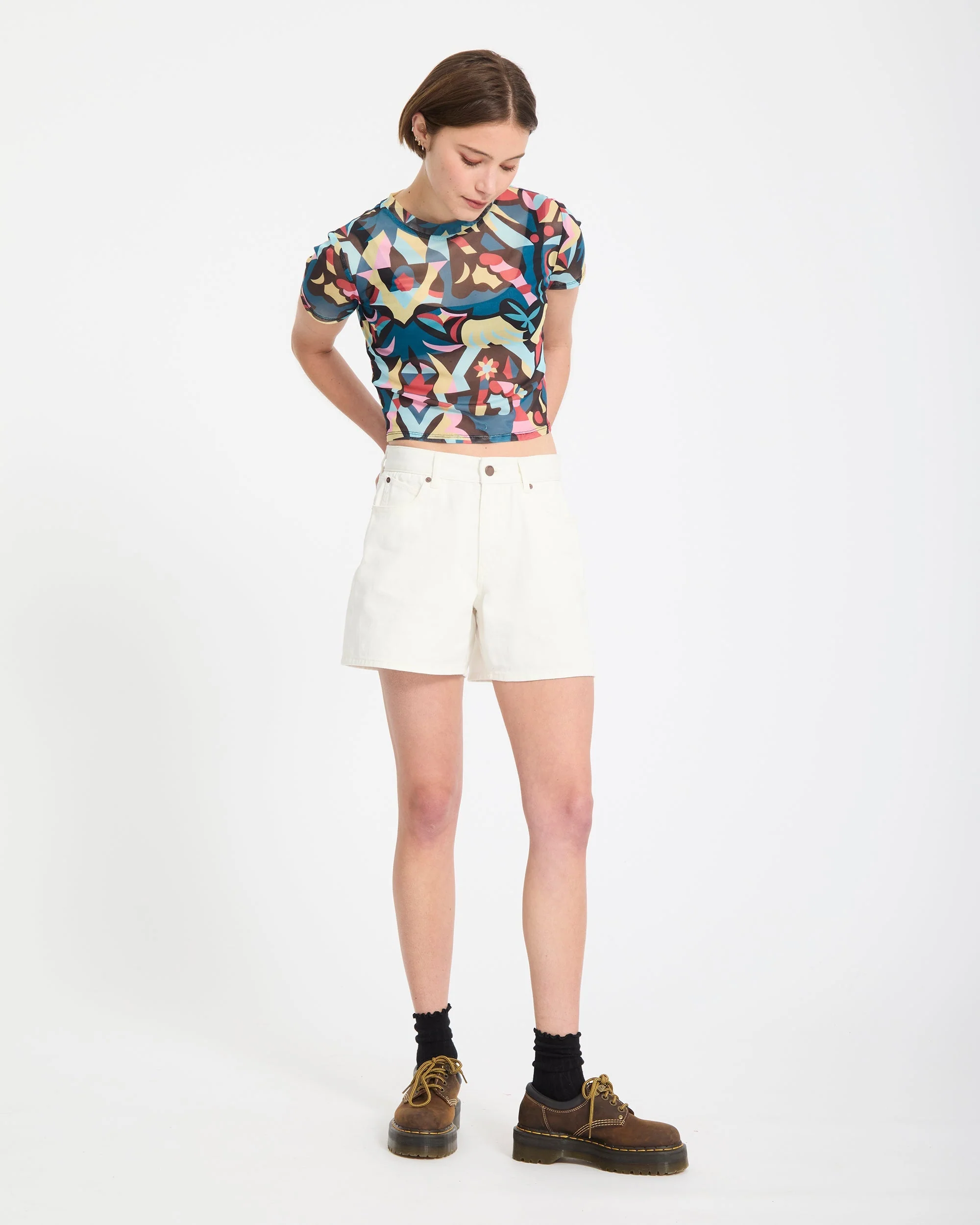 Stoned Boyfriend Short - Vintage White - Image 8