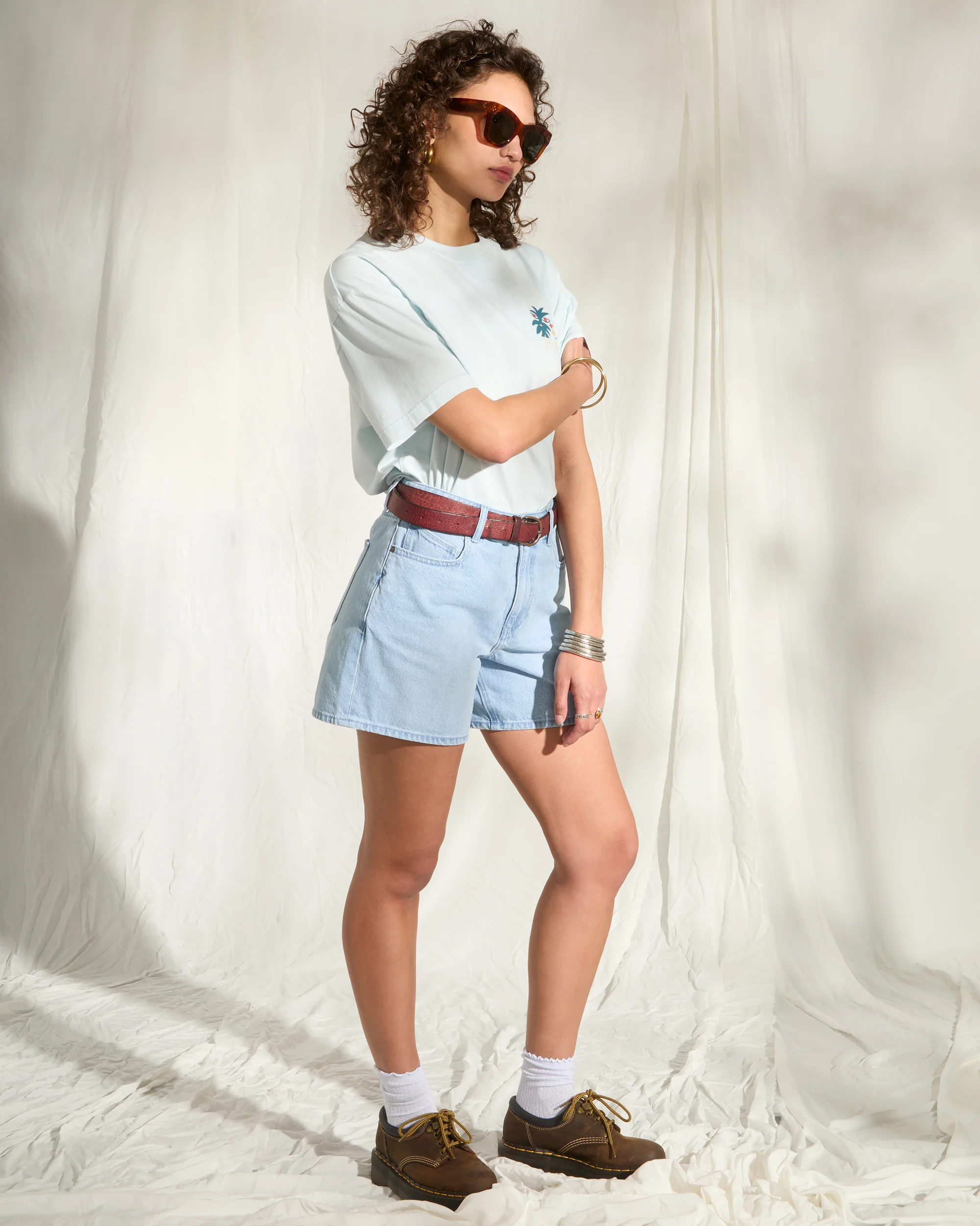 Stoned Boyfriend Short - Blue Bird - Image 4
