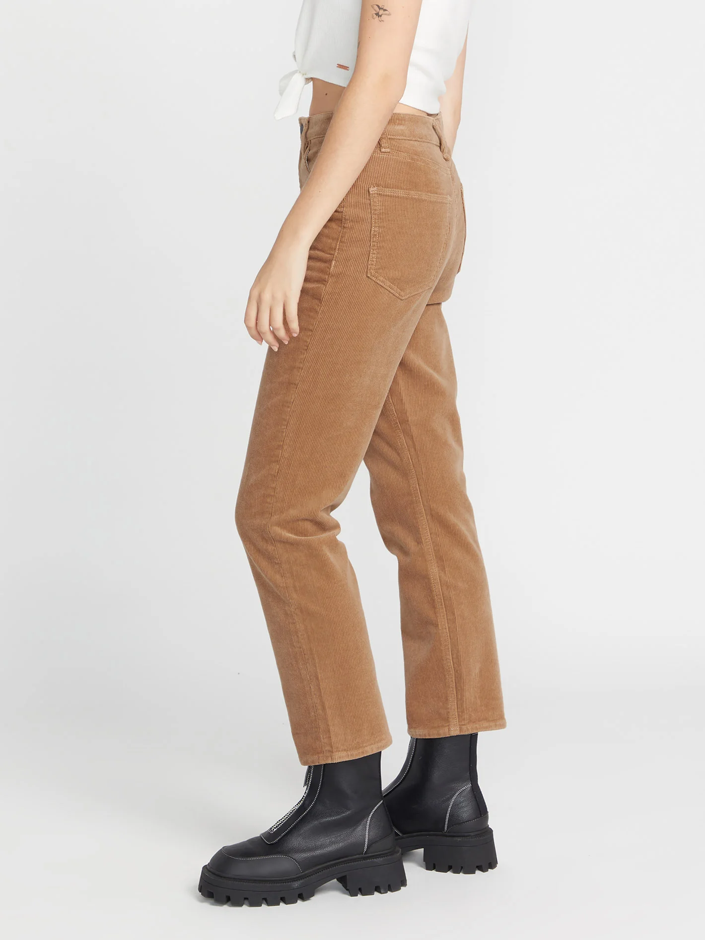 Stoned Straight Trousers - MOCHA - Image 3