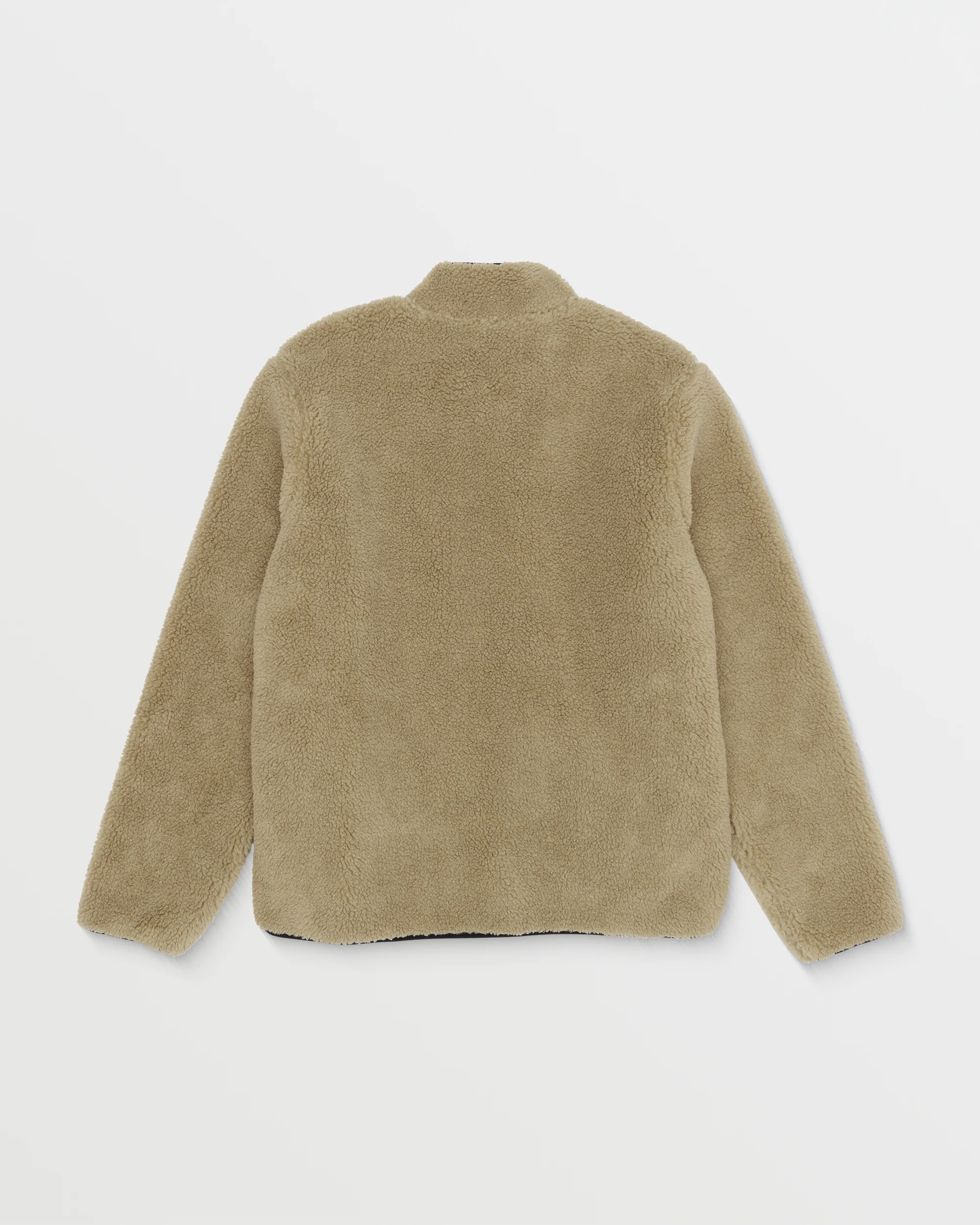 Storm Stone Zip Sherpa Sweatshirt - Dark Khaki - Image 2