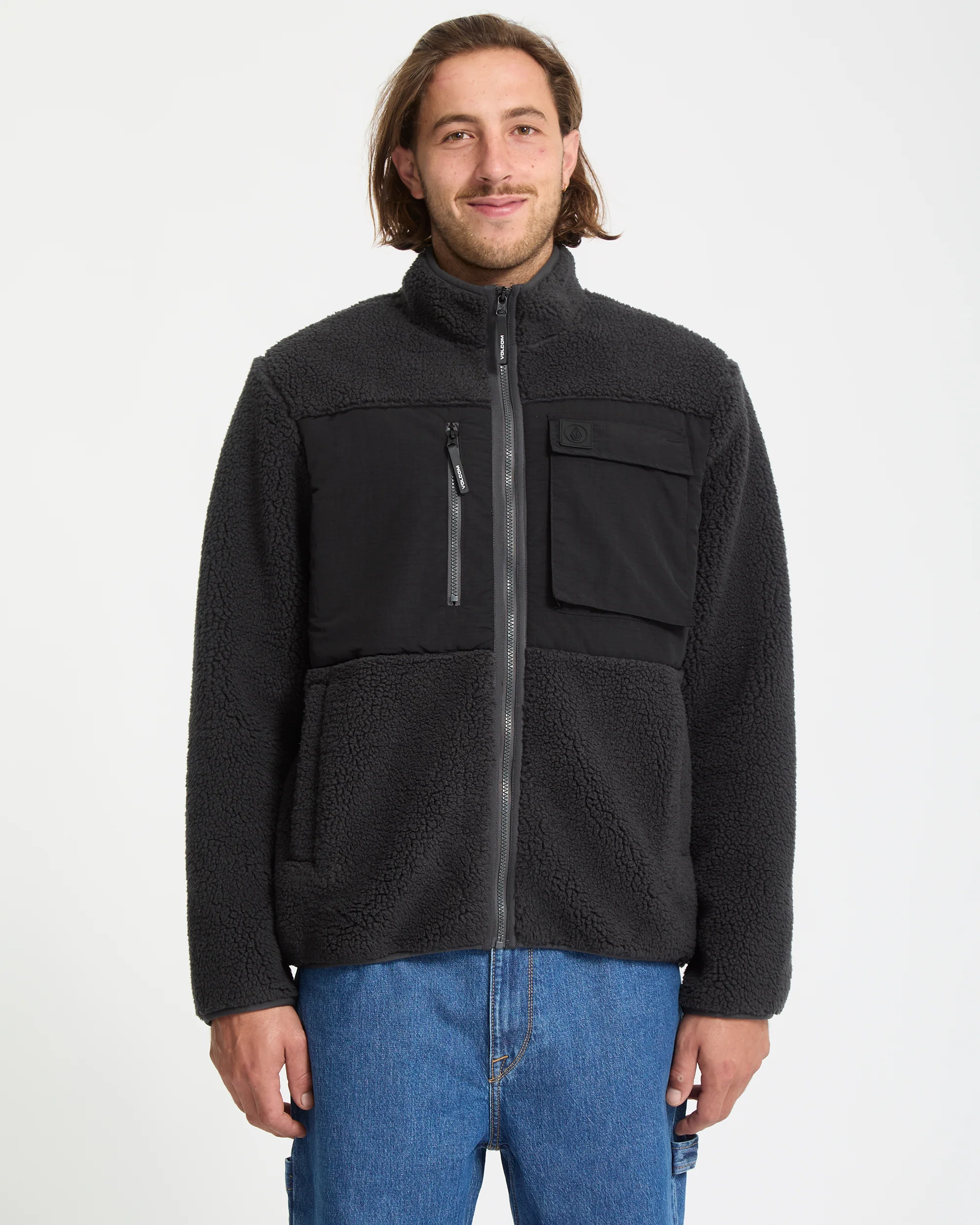 Storm Stone Zip Sweatshirt - Asphalt Black