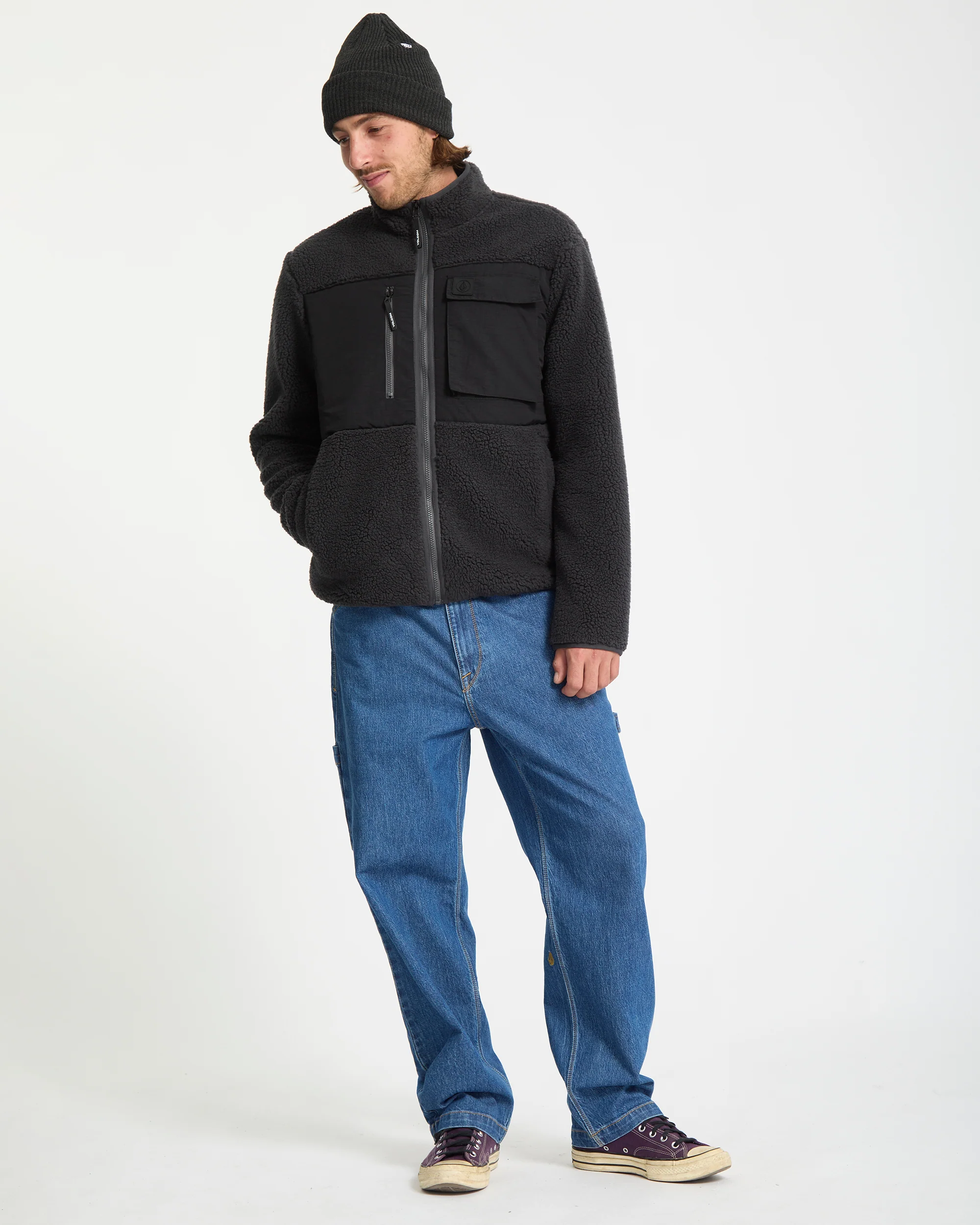 Storm Stone Zip Sweatshirt - Asphalt Black - Image 6