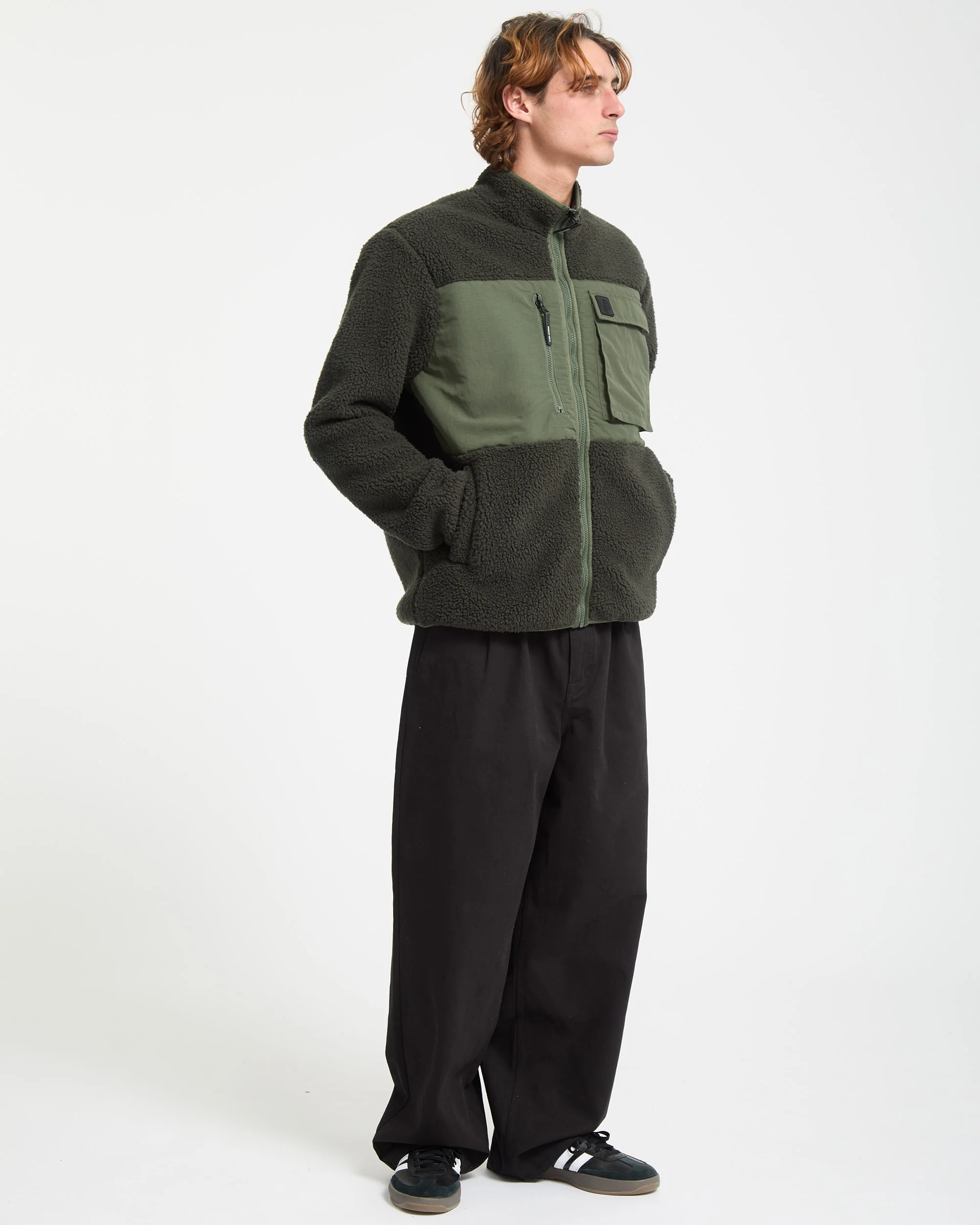Storm Stone Zip Sweatshirt - Rinsed Black - Image 5