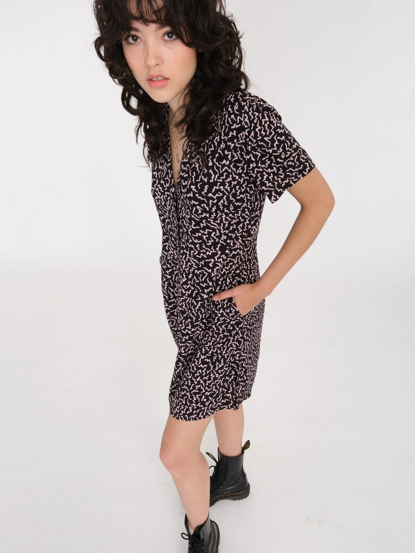 Stormy Tropix Dress - BLACK - Image 2