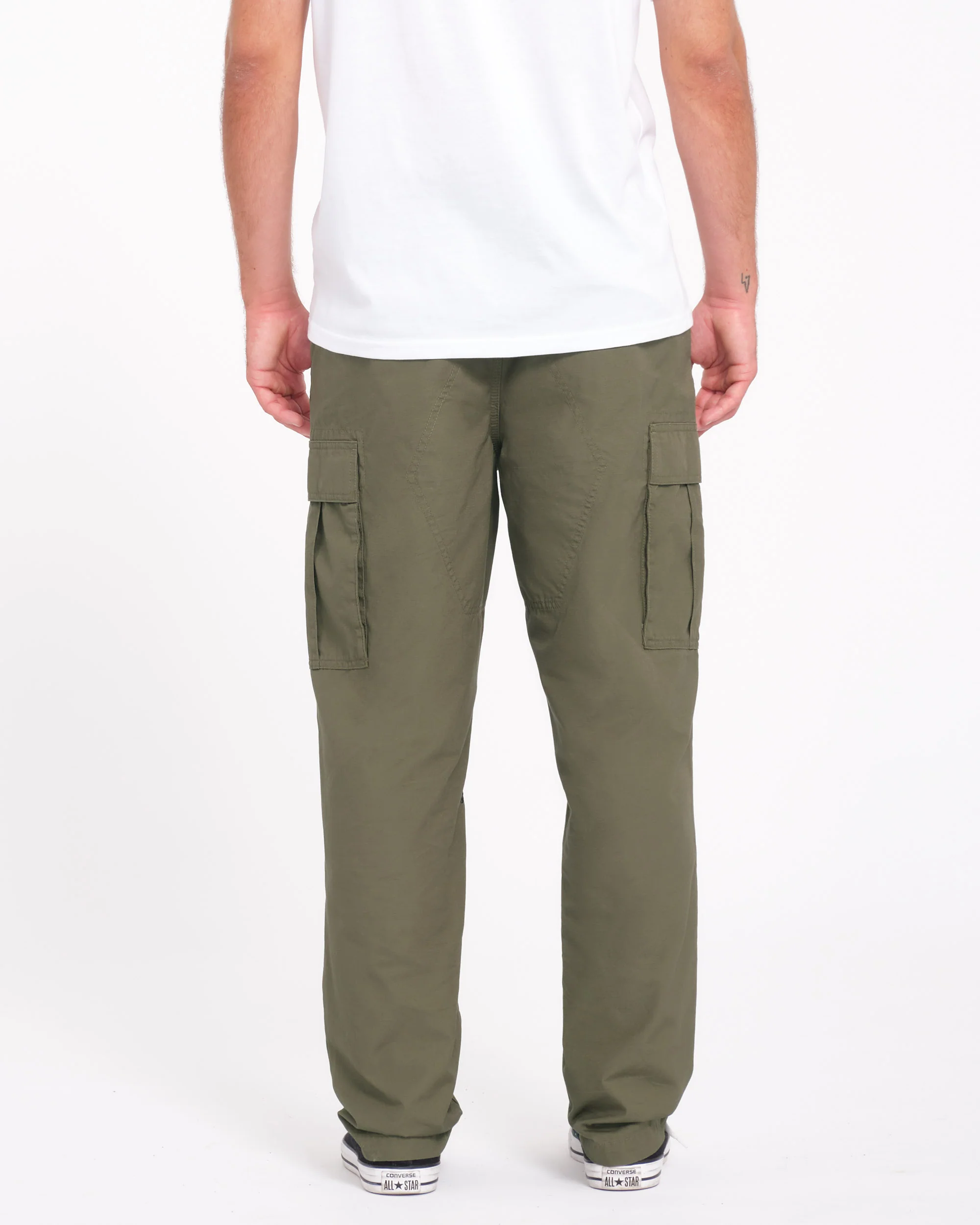 Strange Tripper Tapered Cargo Trousers - WINTERMOSS - Image 2