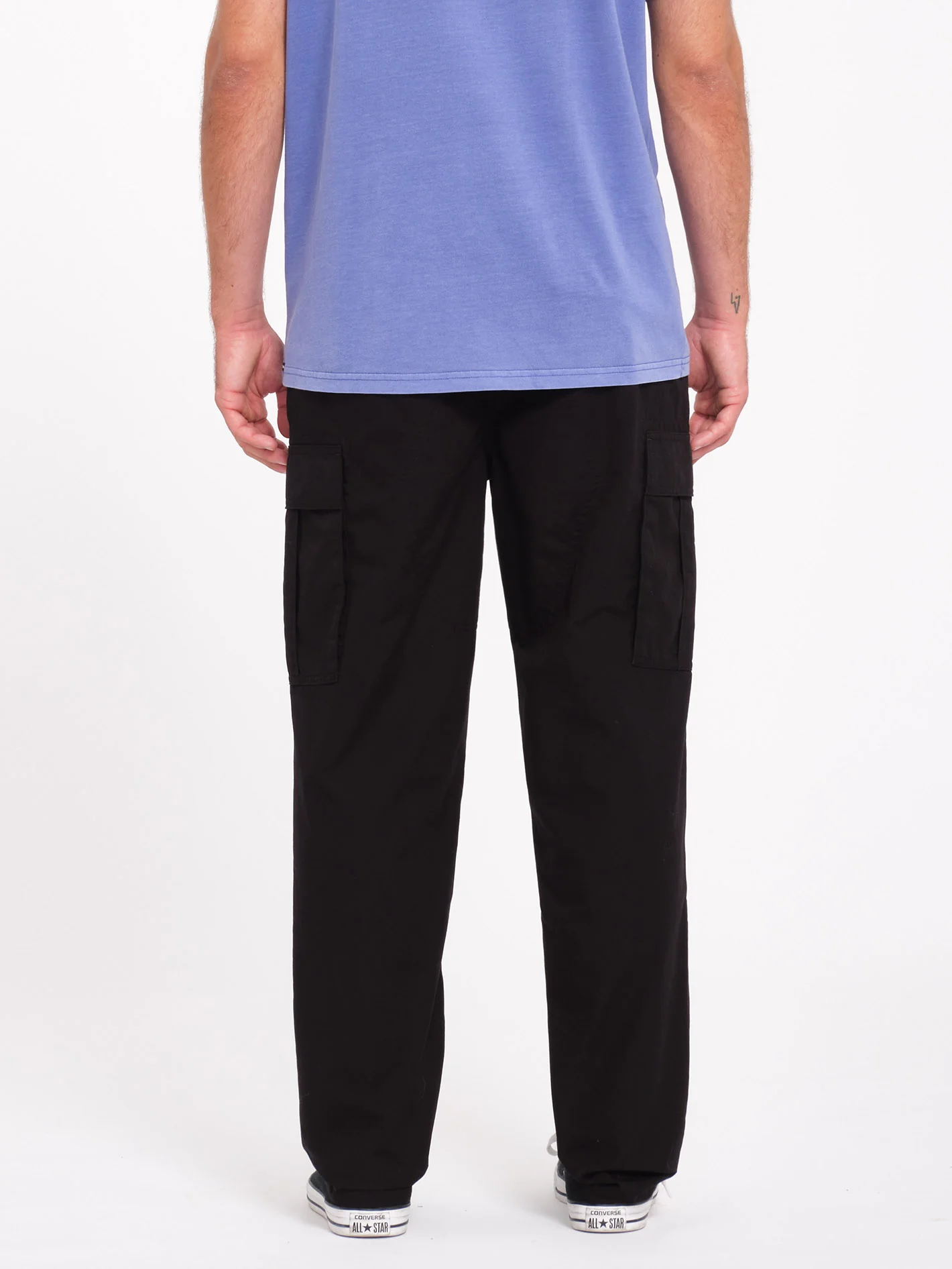 Strange Tripper Tapered Cargo Trousers - Black - Image 2