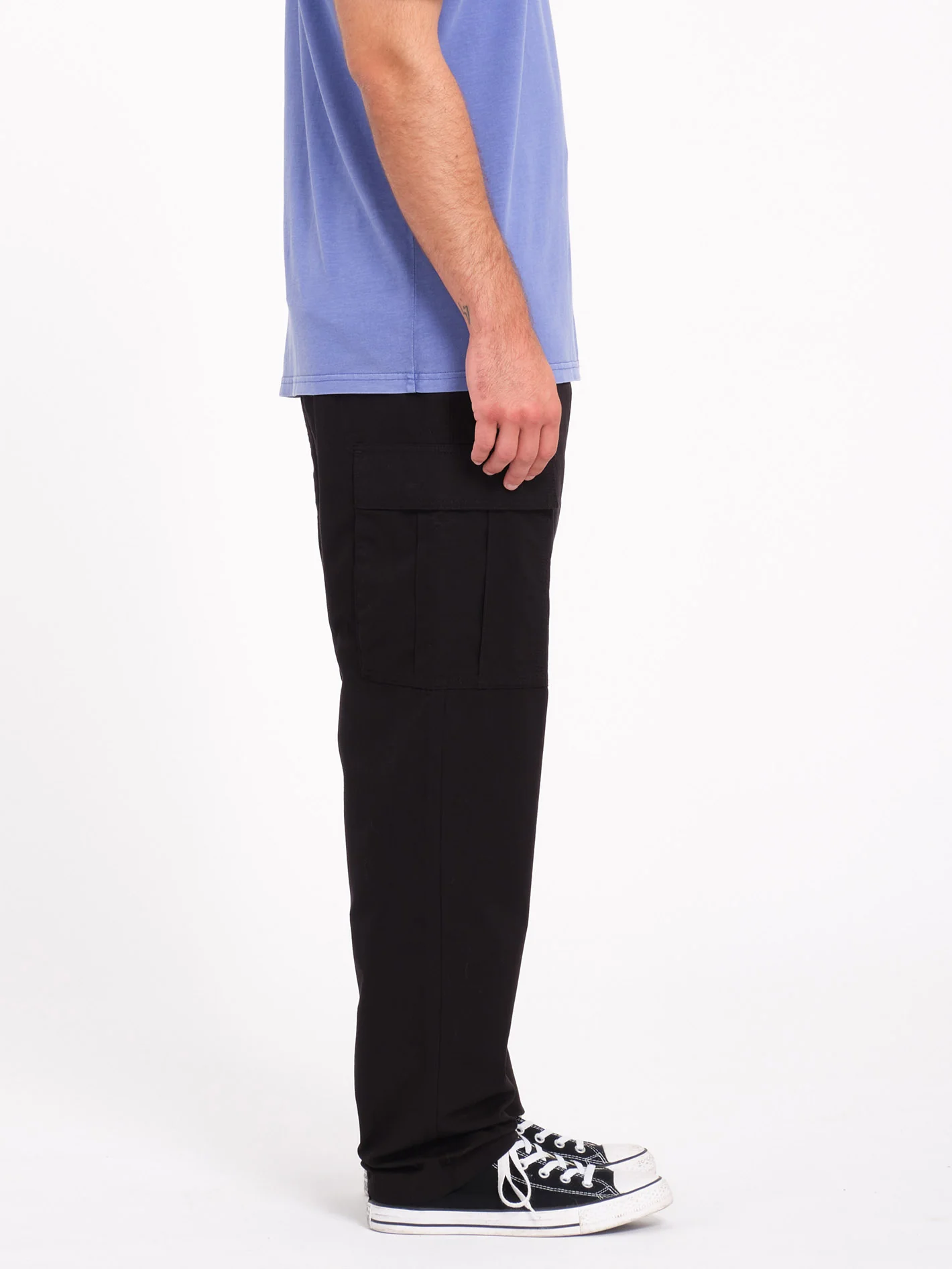 Strange Tripper Tapered Cargo Trousers - Black - Image 3