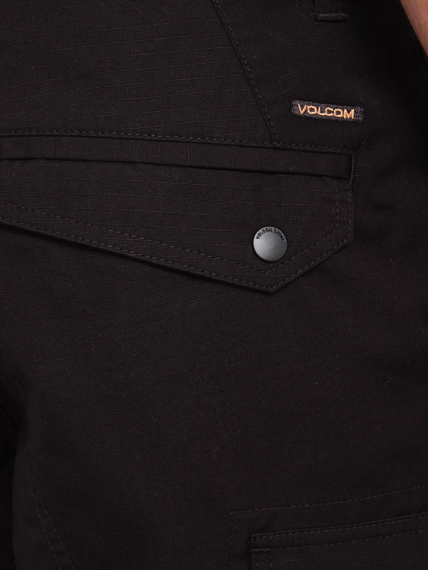 Strange Tripper Tapered Cargo Trousers - Black - Image 4