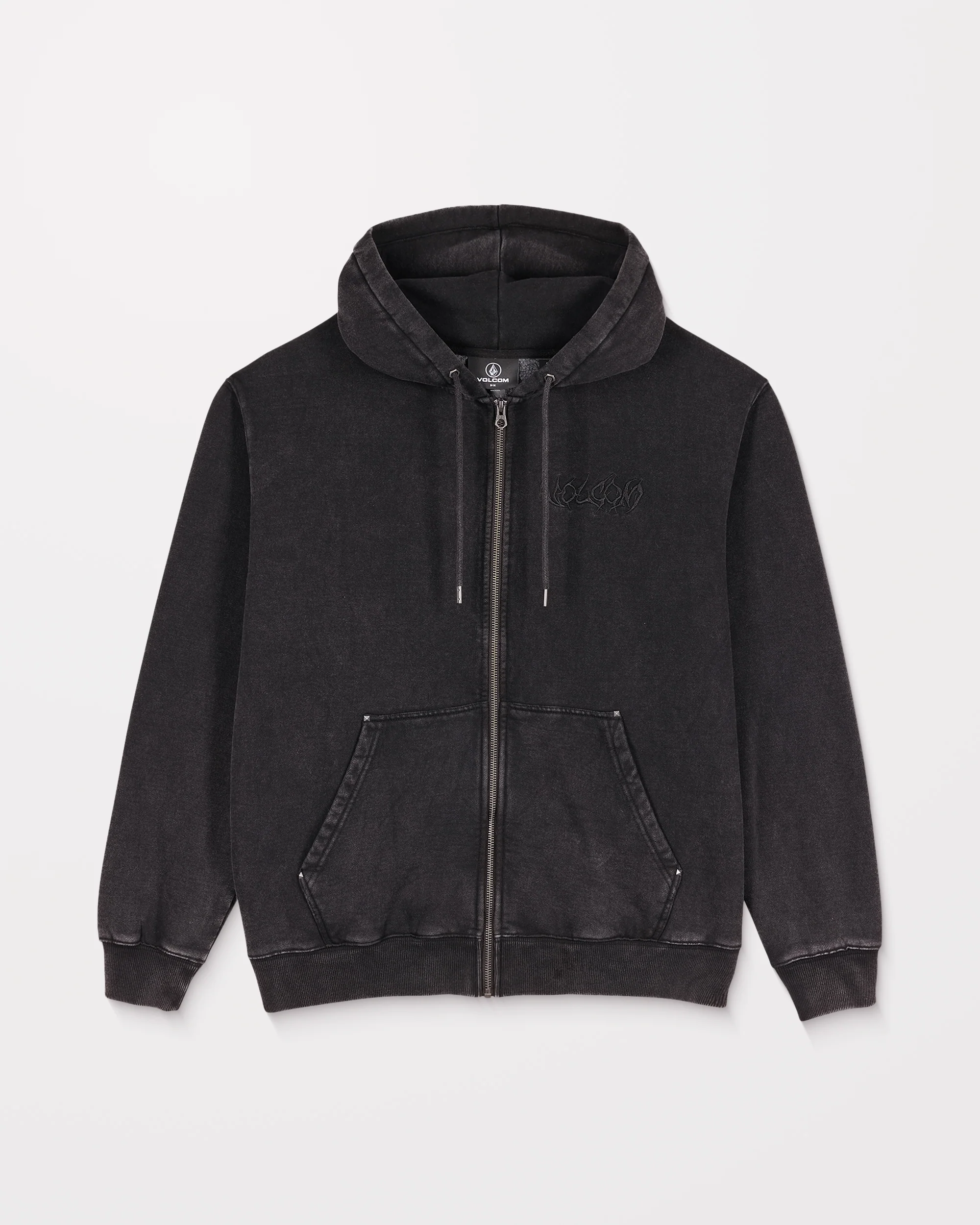 Studder Zip Hoodie - Black - Image 10