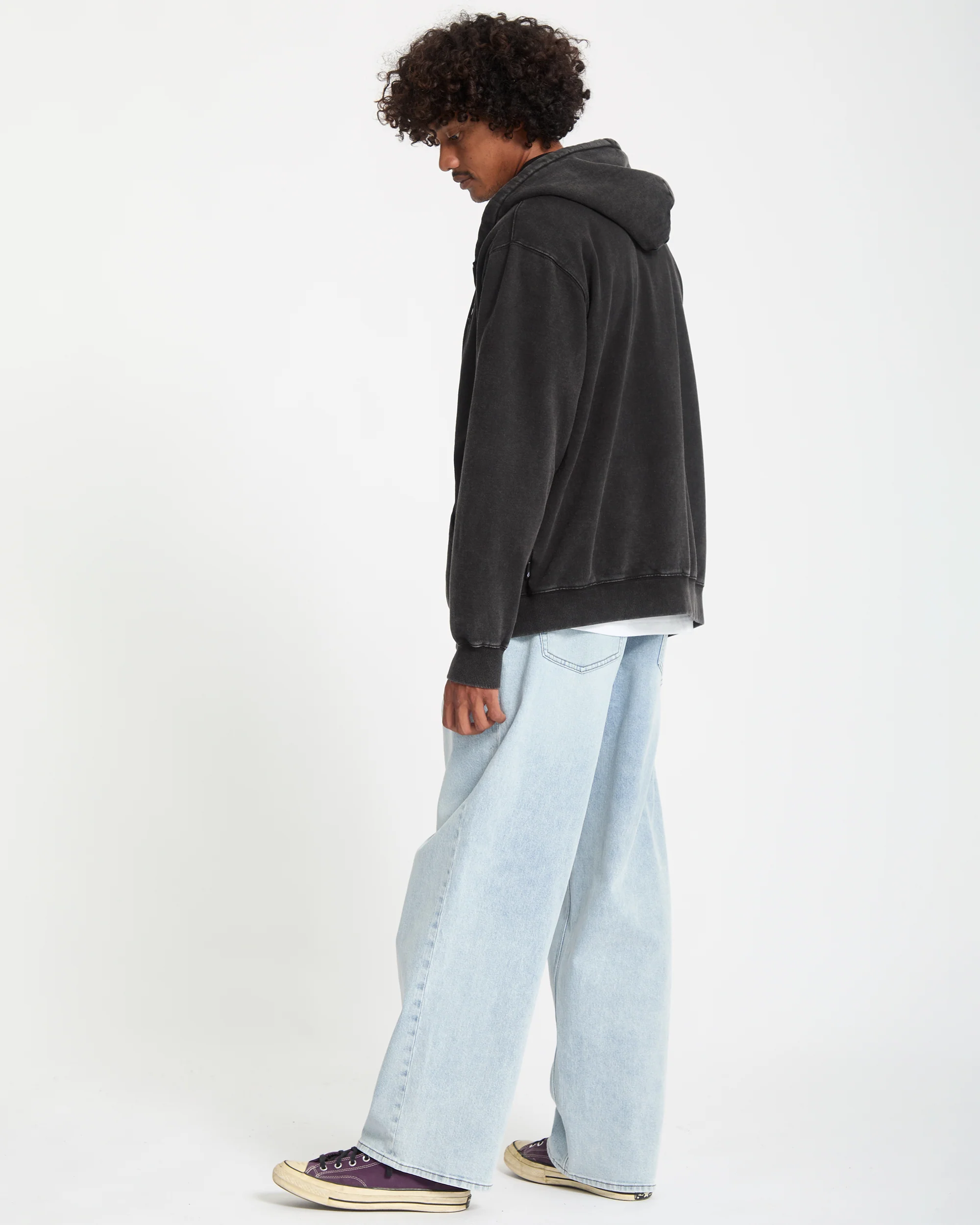Studder Zip Hoodie - Black - Image 5