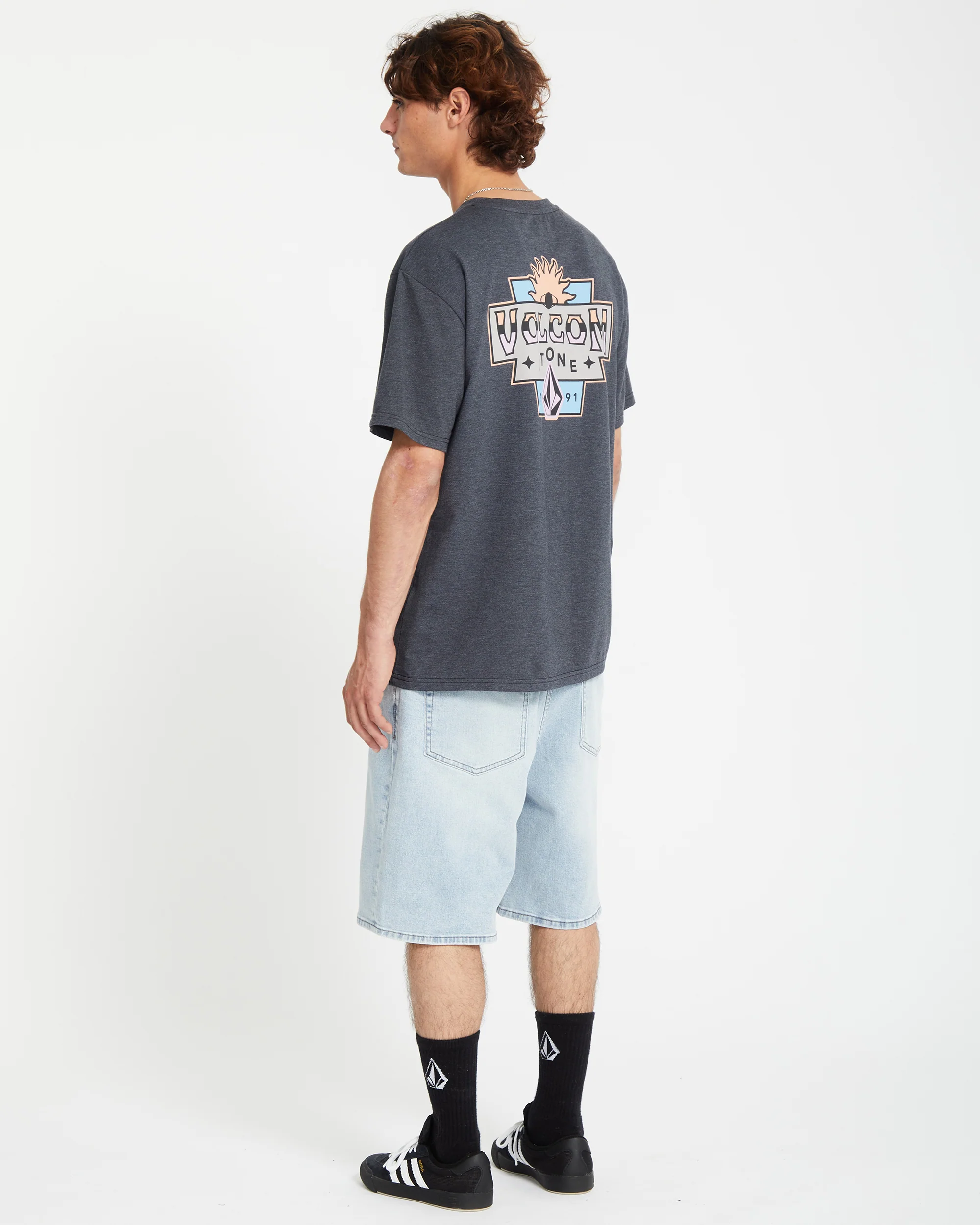 Sure Thing T-shirt - HEATHER BLACK - Image 4