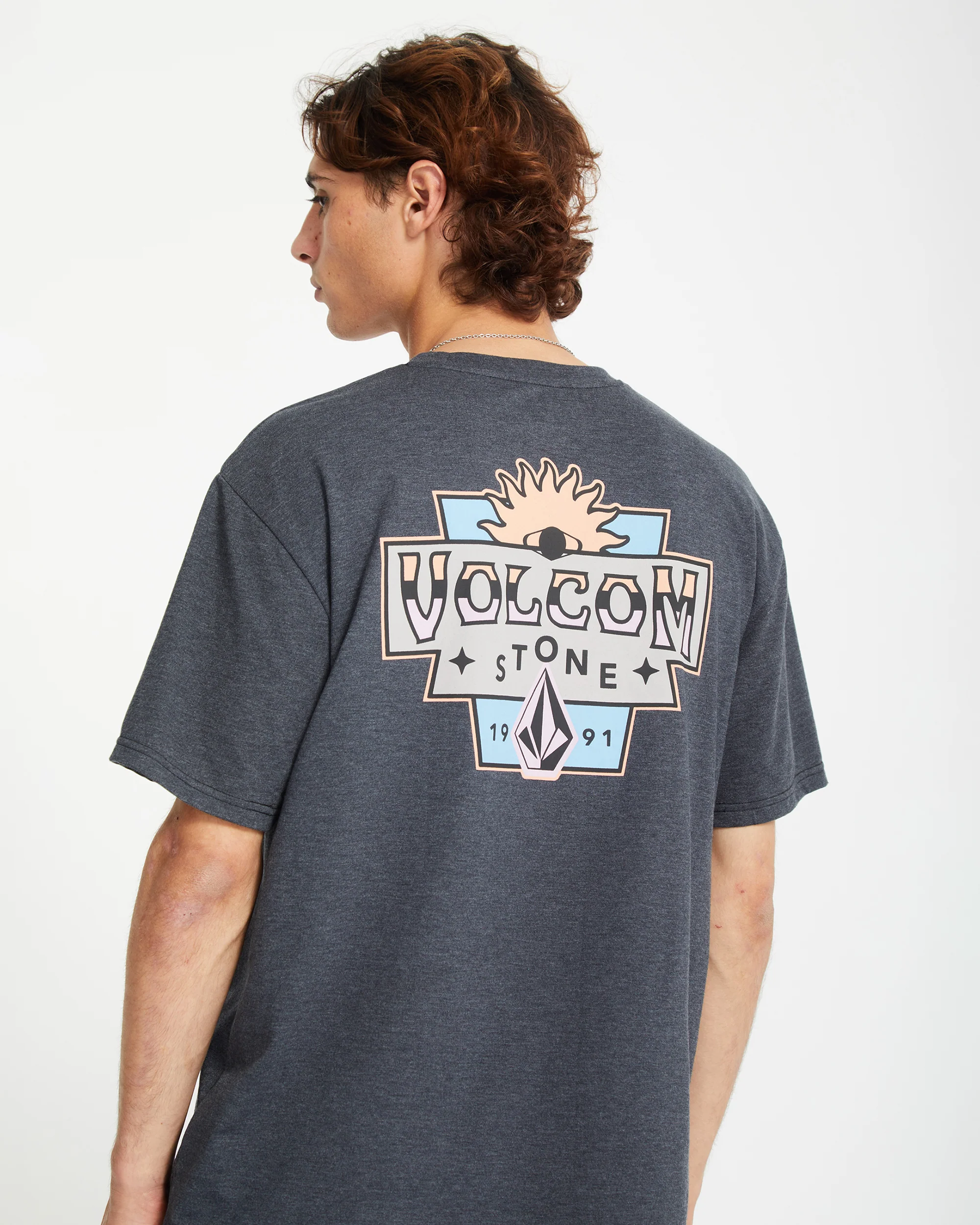 Sure Thing T-shirt - HEATHER BLACK - Image 6