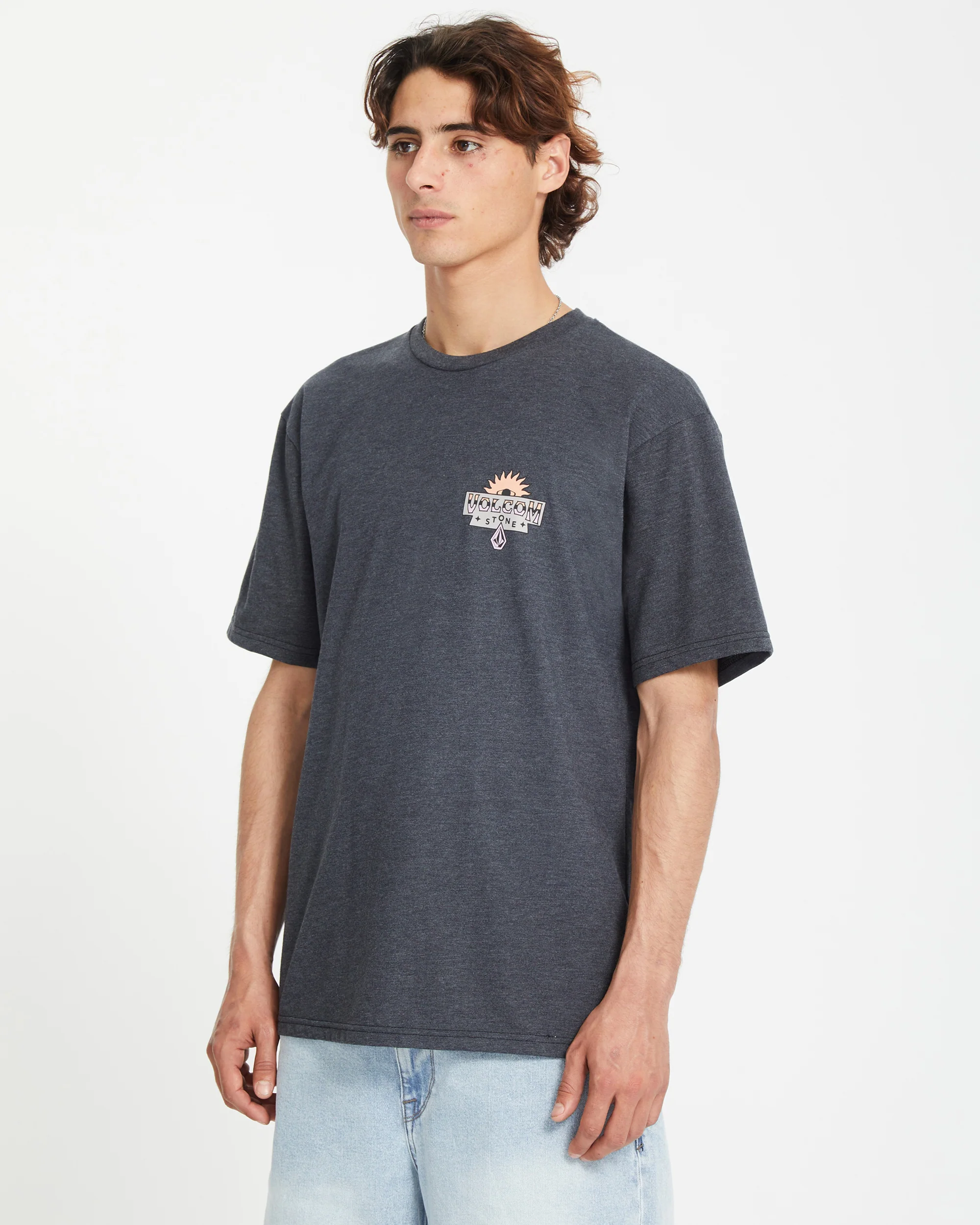 Sure Thing T-shirt - HEATHER BLACK - Image 7
