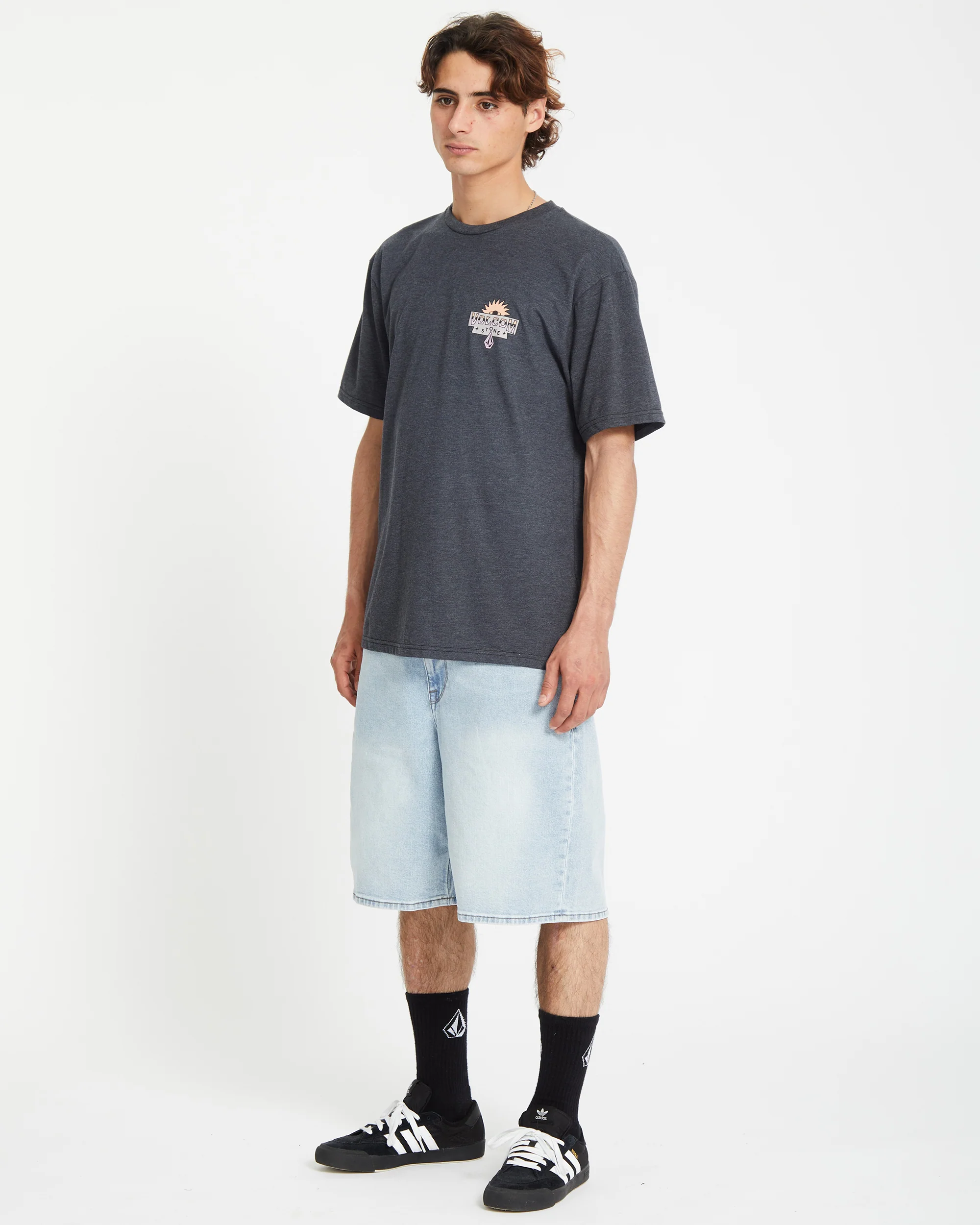 Sure Thing T-shirt - HEATHER BLACK - Image 8