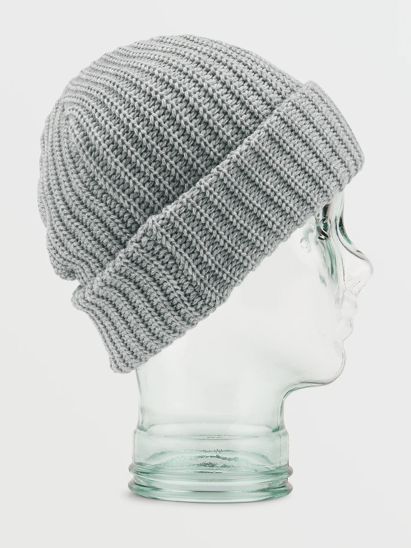 Thick Knit Beanie - Heather Grey - Image 2