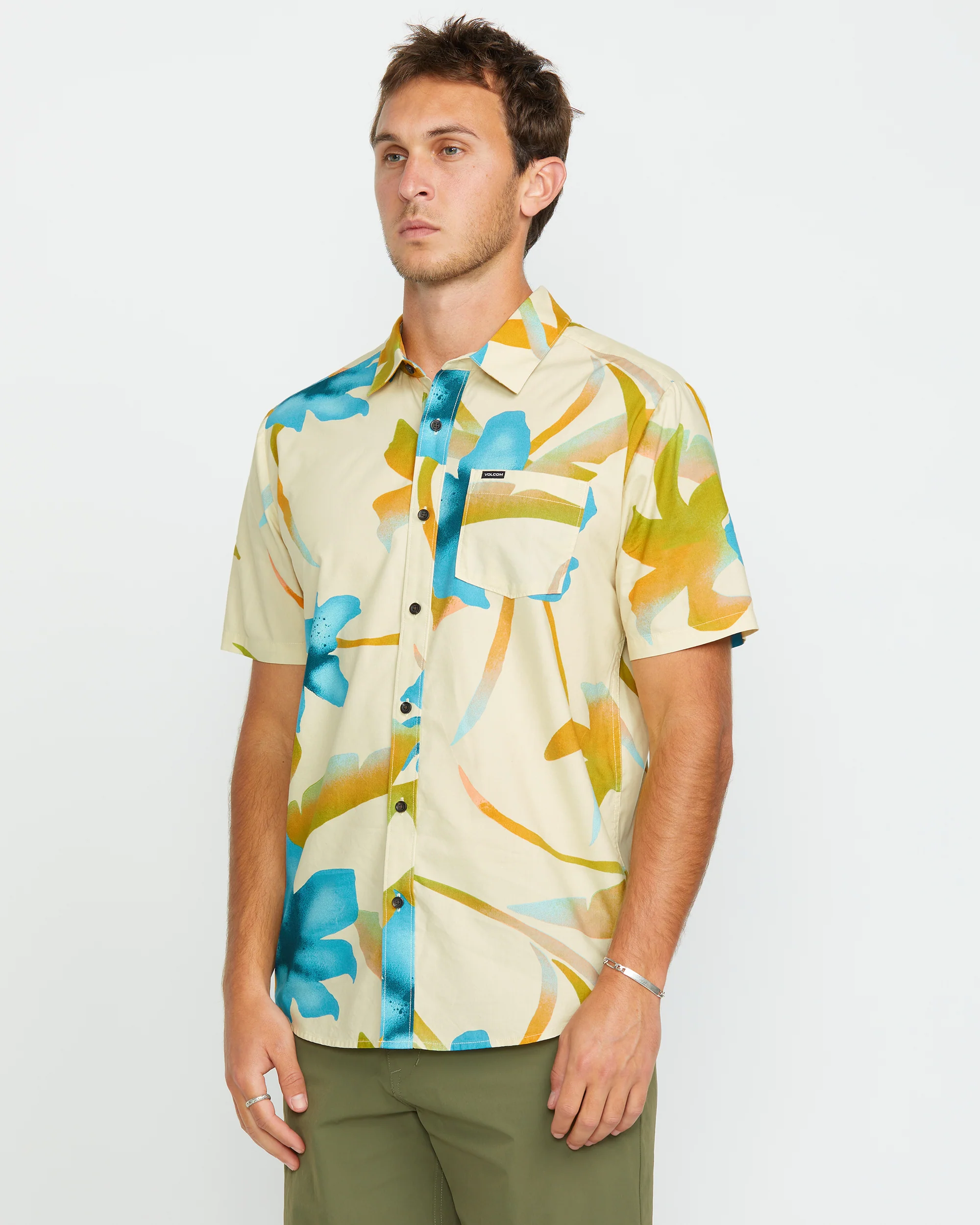 Tracers Floral Shirt - LIGHT BEIGE - Image 3