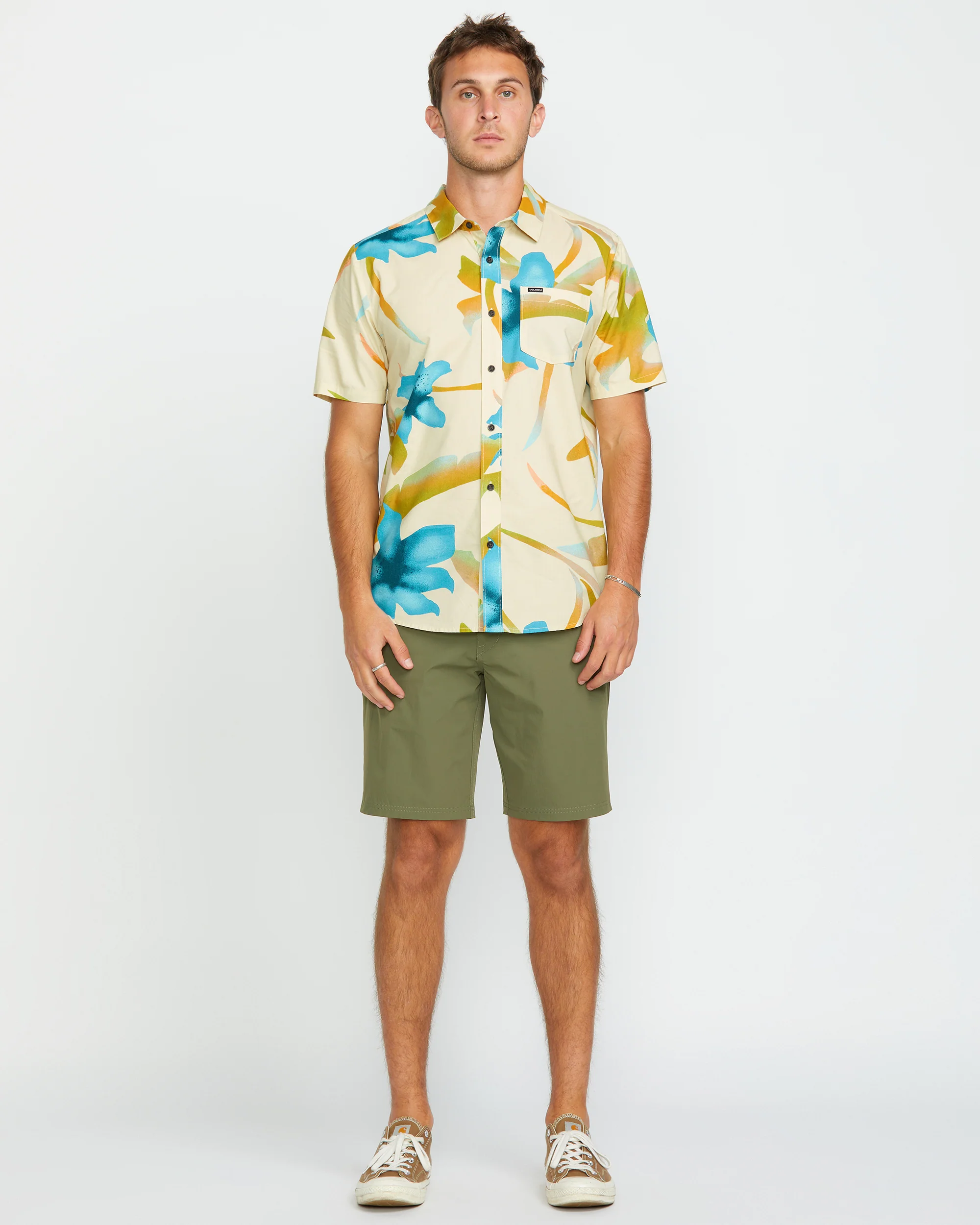 Tracers Floral Shirt - LIGHT BEIGE - Image 5