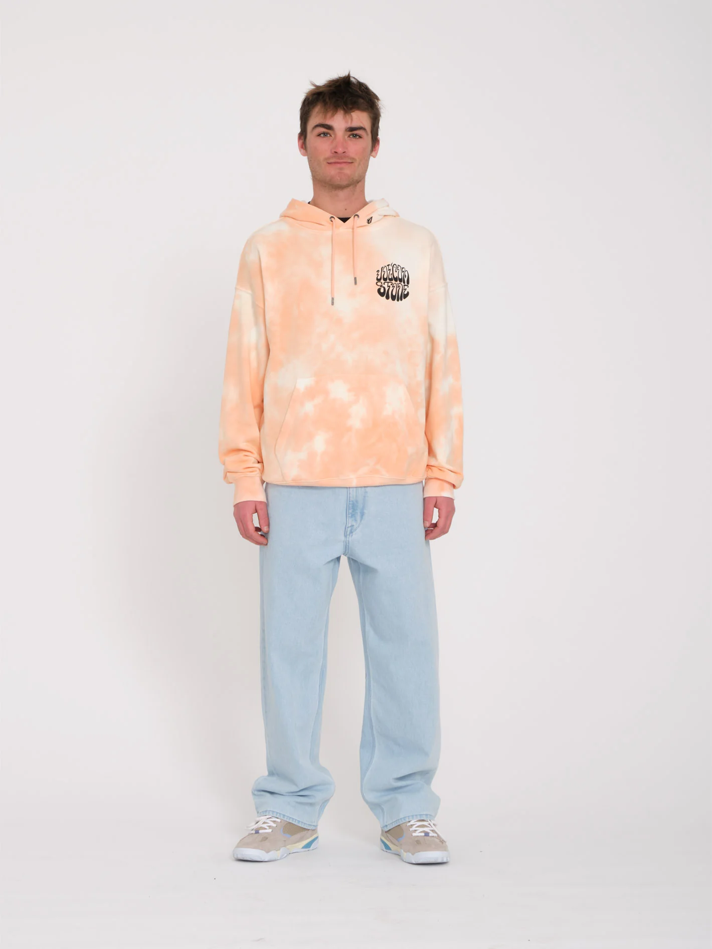 Trippin Dye Hoodie - PEACH BUD