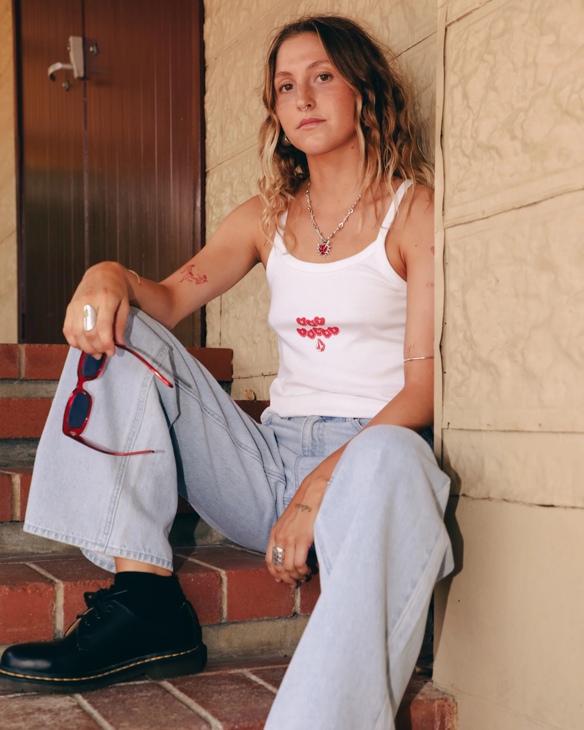 Trippin Tank Top - White - Image 4