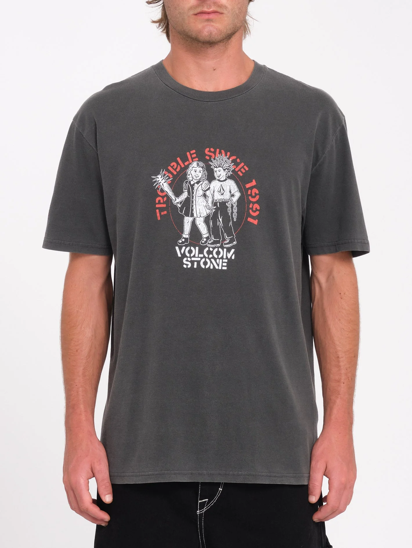 Trouble Couple T-Shirt- Black