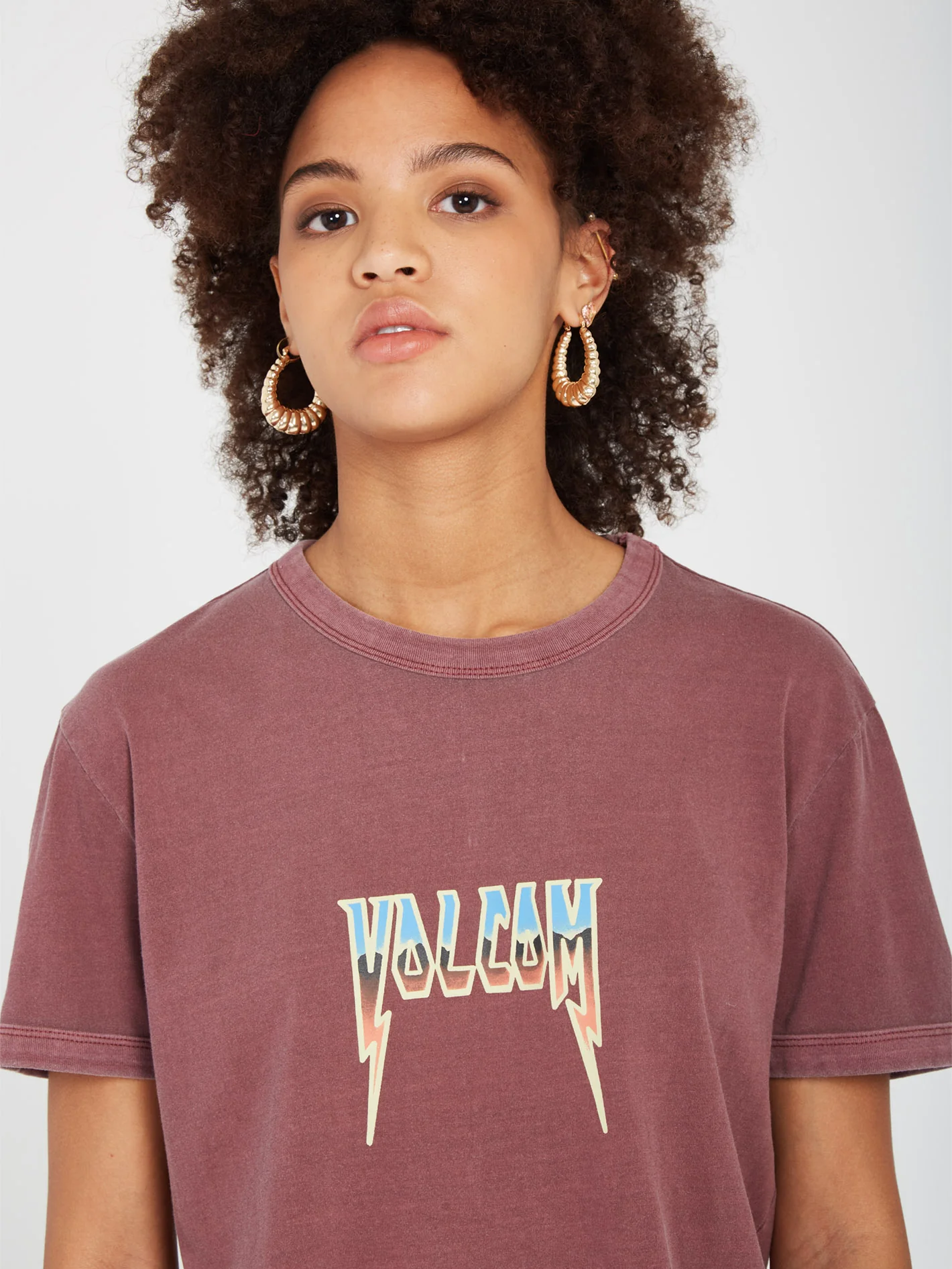 Truly Ringer T-shirt - BURGUNDY - Image 6