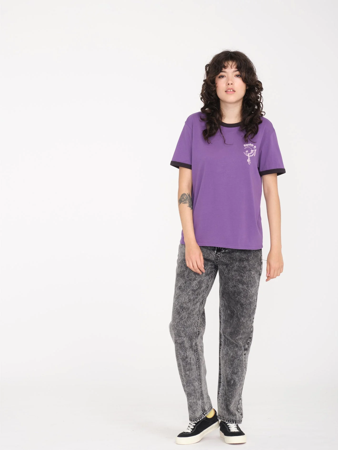 Truly Ringer T-Shirt - DEEP PURPLE - Image 4