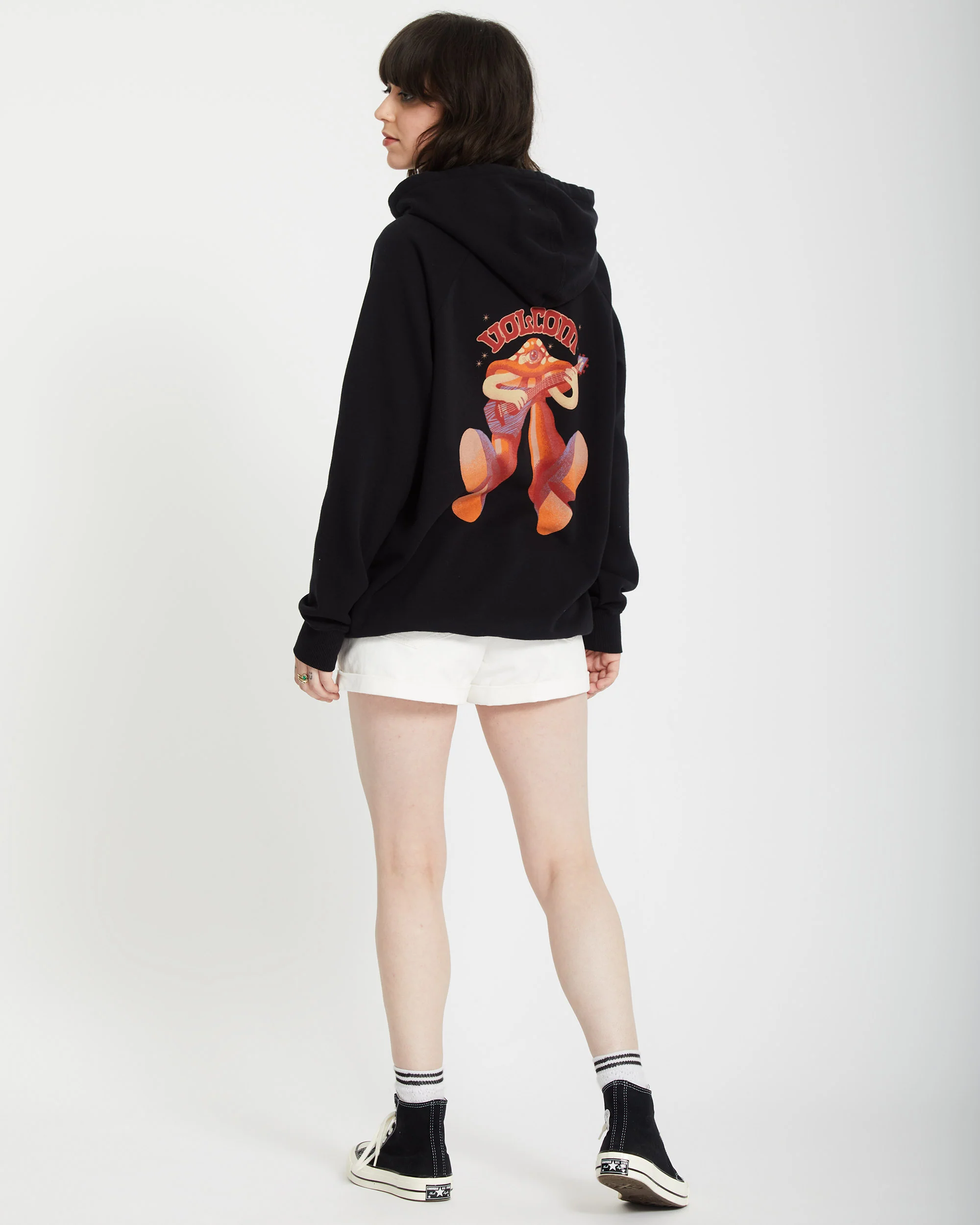 Truly Stoked Hoodie - BLACK - Image 4