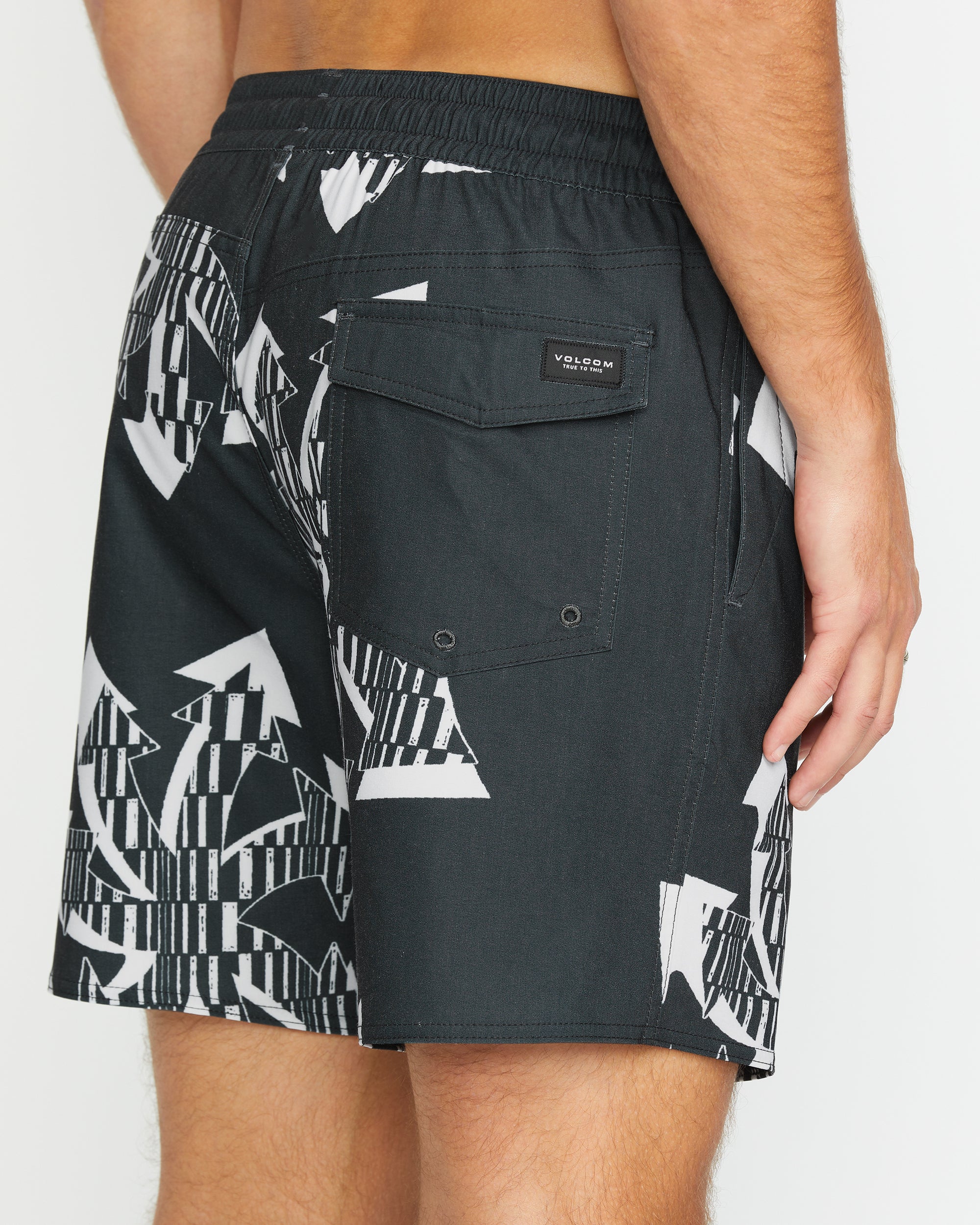 Unite Stoney Trunk 17" Boardshort - BLACK - Image 4
