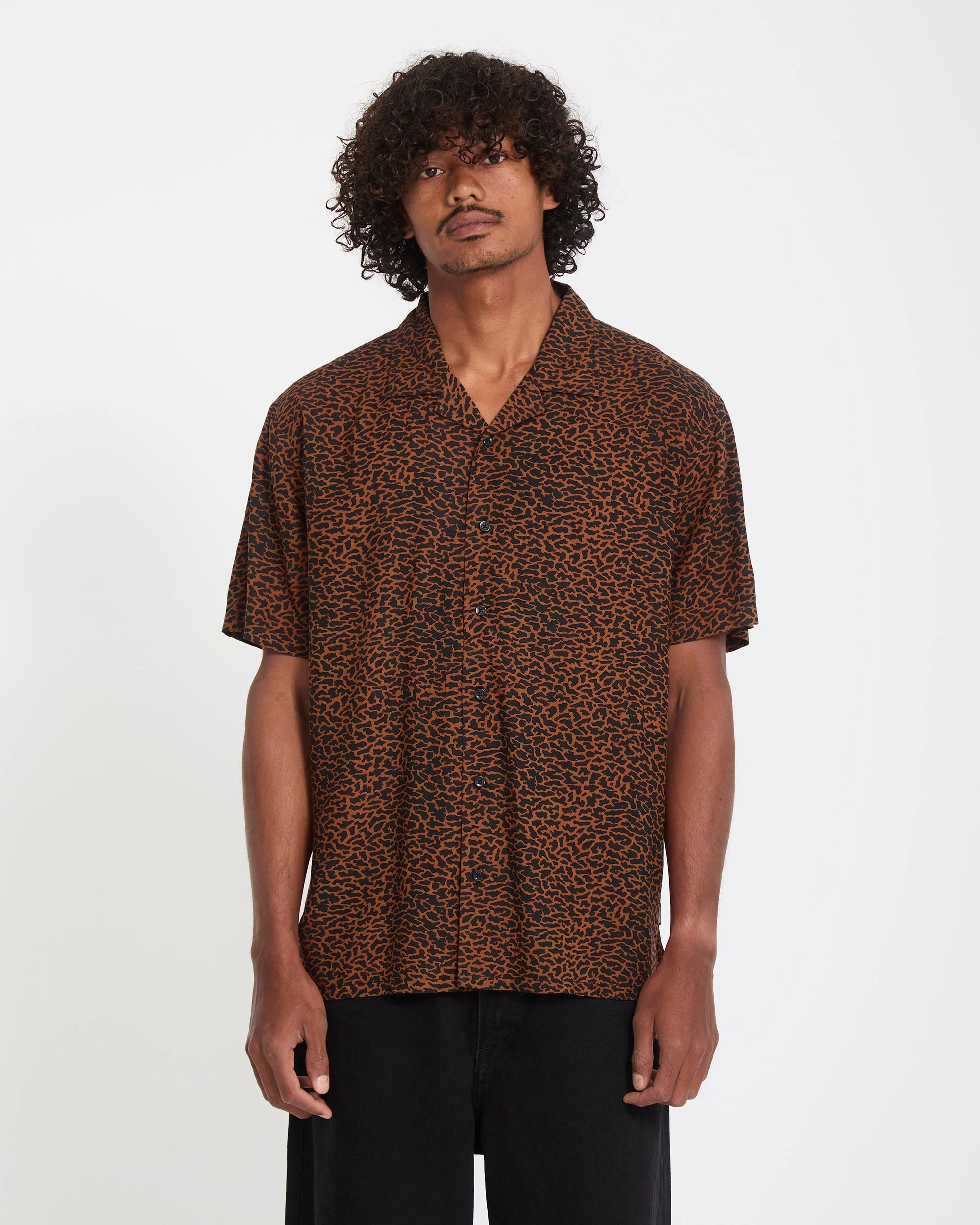 Utopias Print Shirt - Brown Horn - Image 3