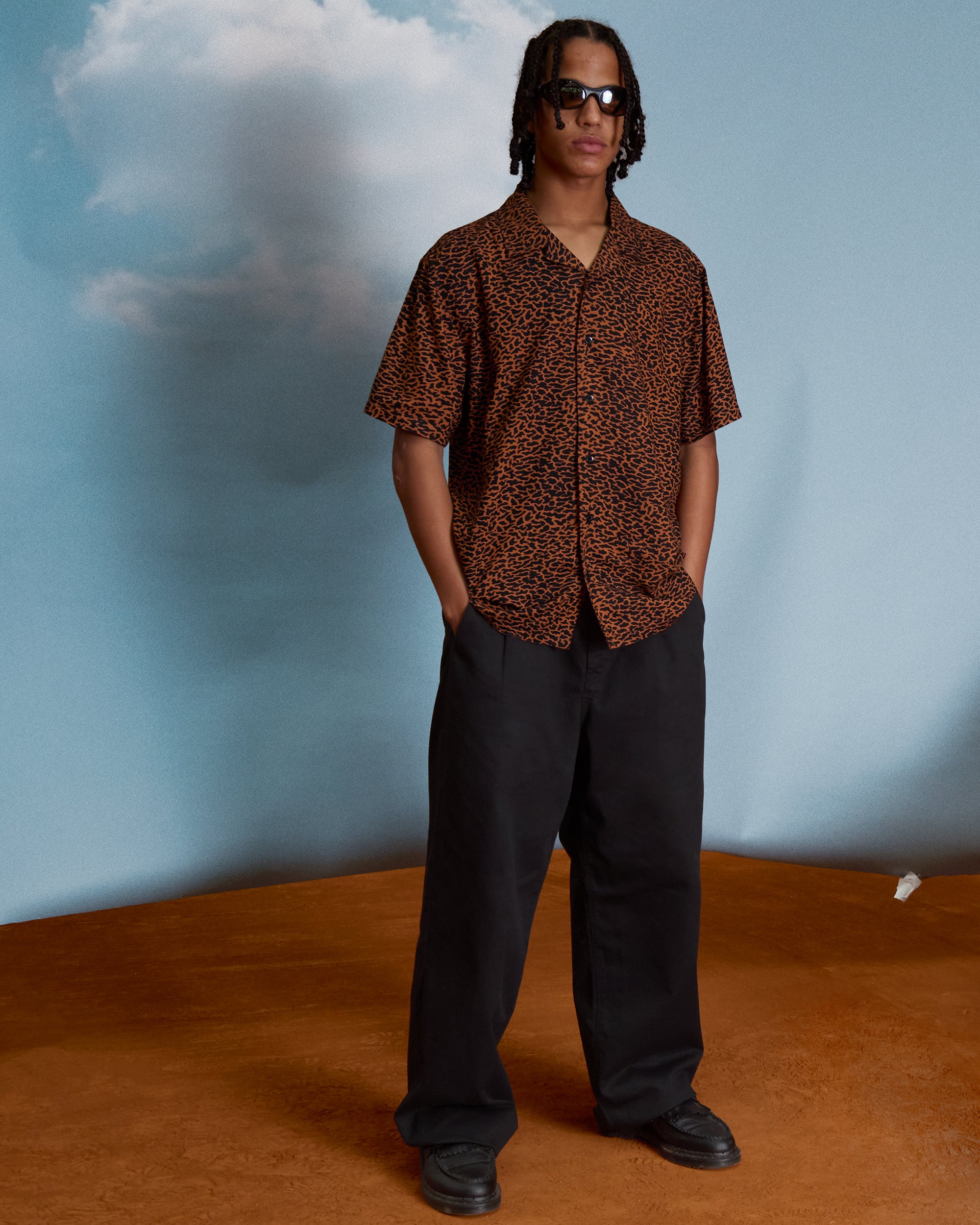 Utopias Print Shirt - Brown Horn - Image 4